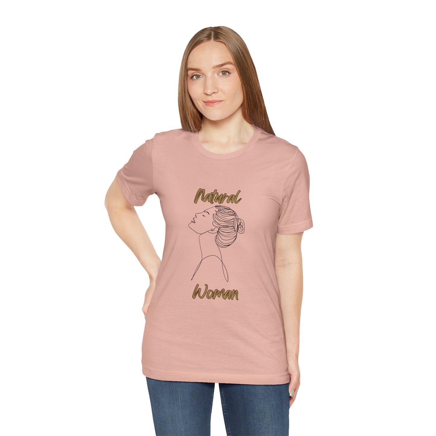 Natural Woman Wet Bun (BL) Short Sleeve T-Shirt