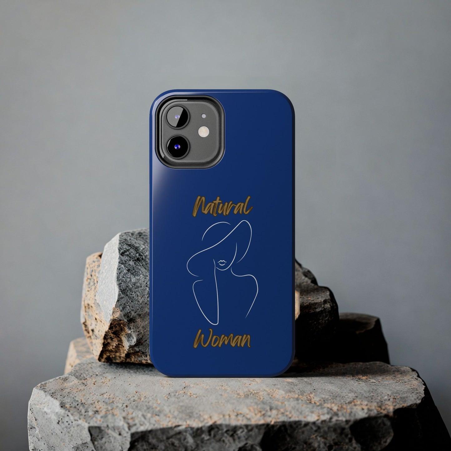 Natural Woman Sun Hat (WL) Tough Phone Cases DARK BLUE
