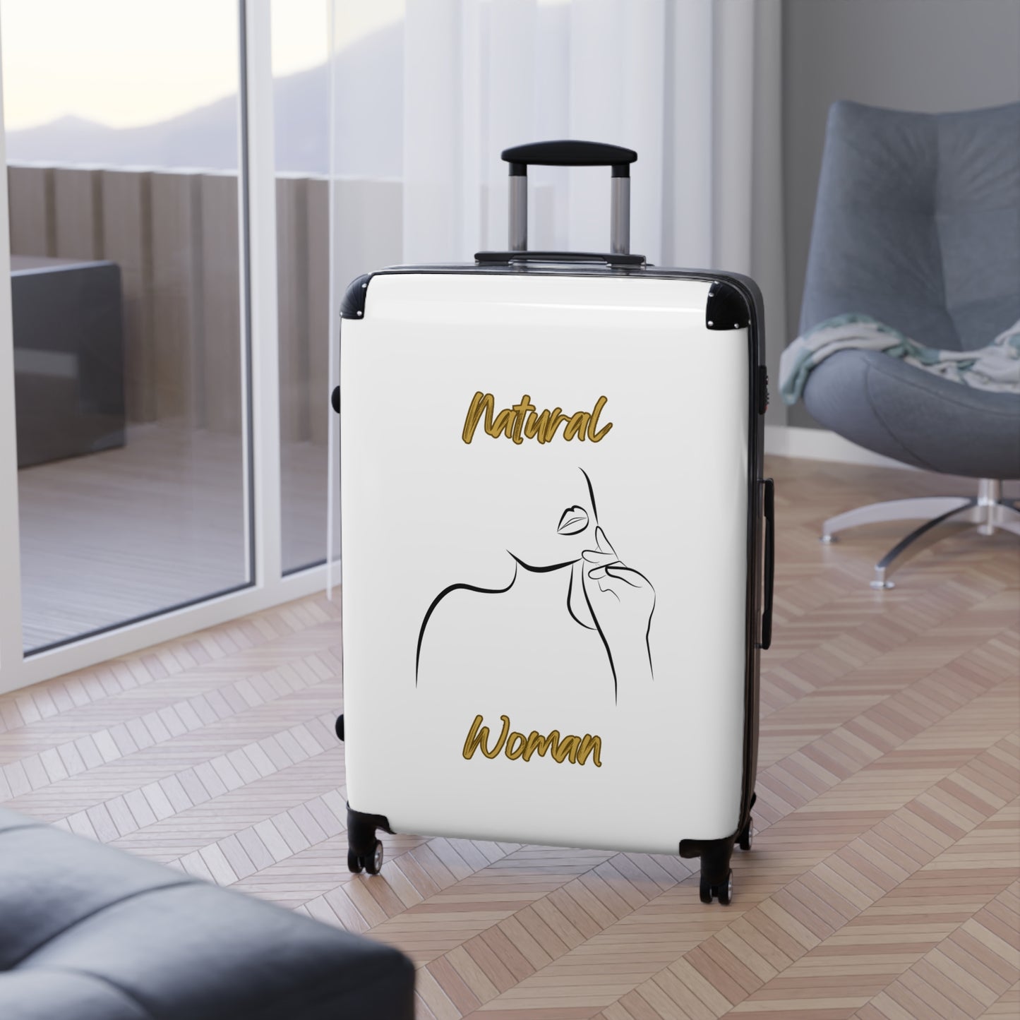 Natural Woman Chin Up (BL) Suitcase WHITE