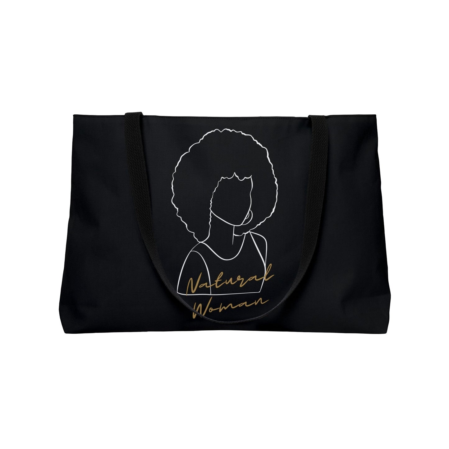 Natural Woman Afro (WL) Weekender Tote Bag BLACK