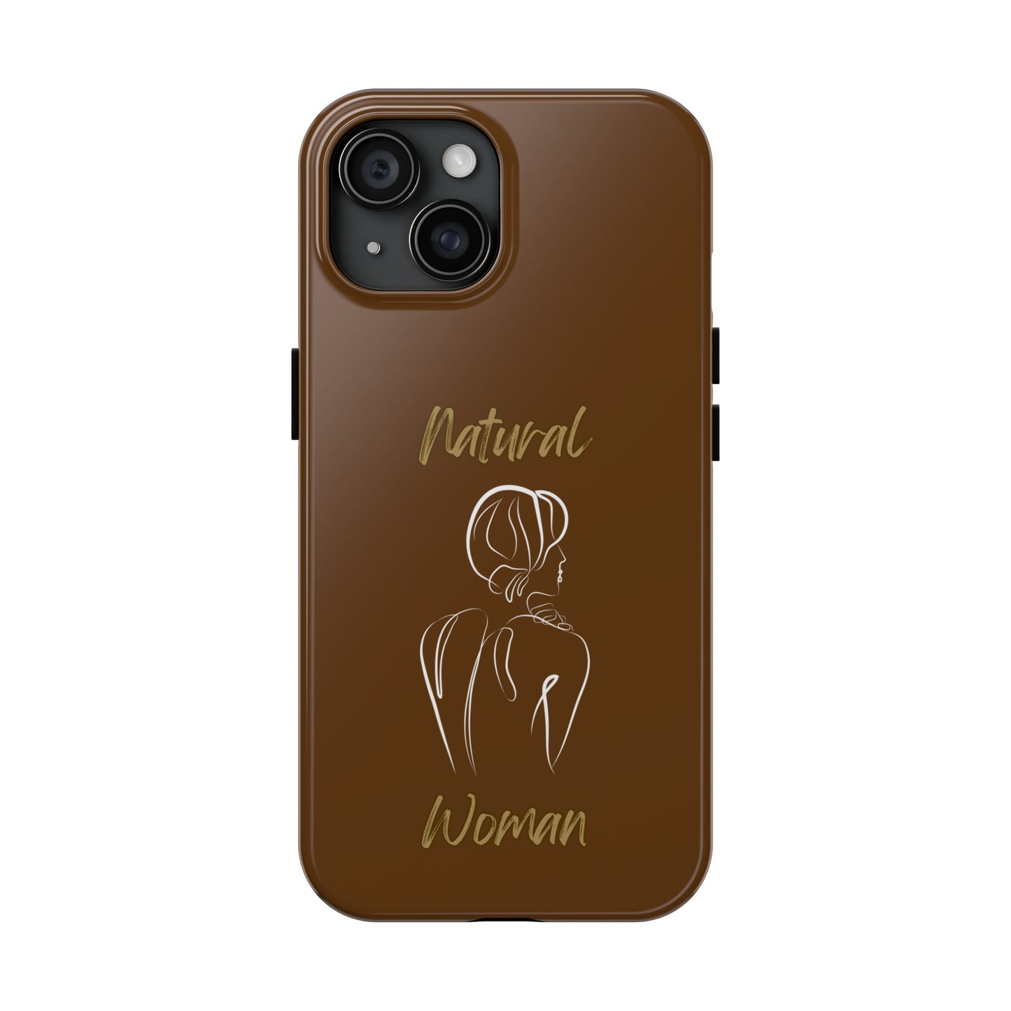 Natural Woman Back (WL)Tough Phone Cases BROWN
