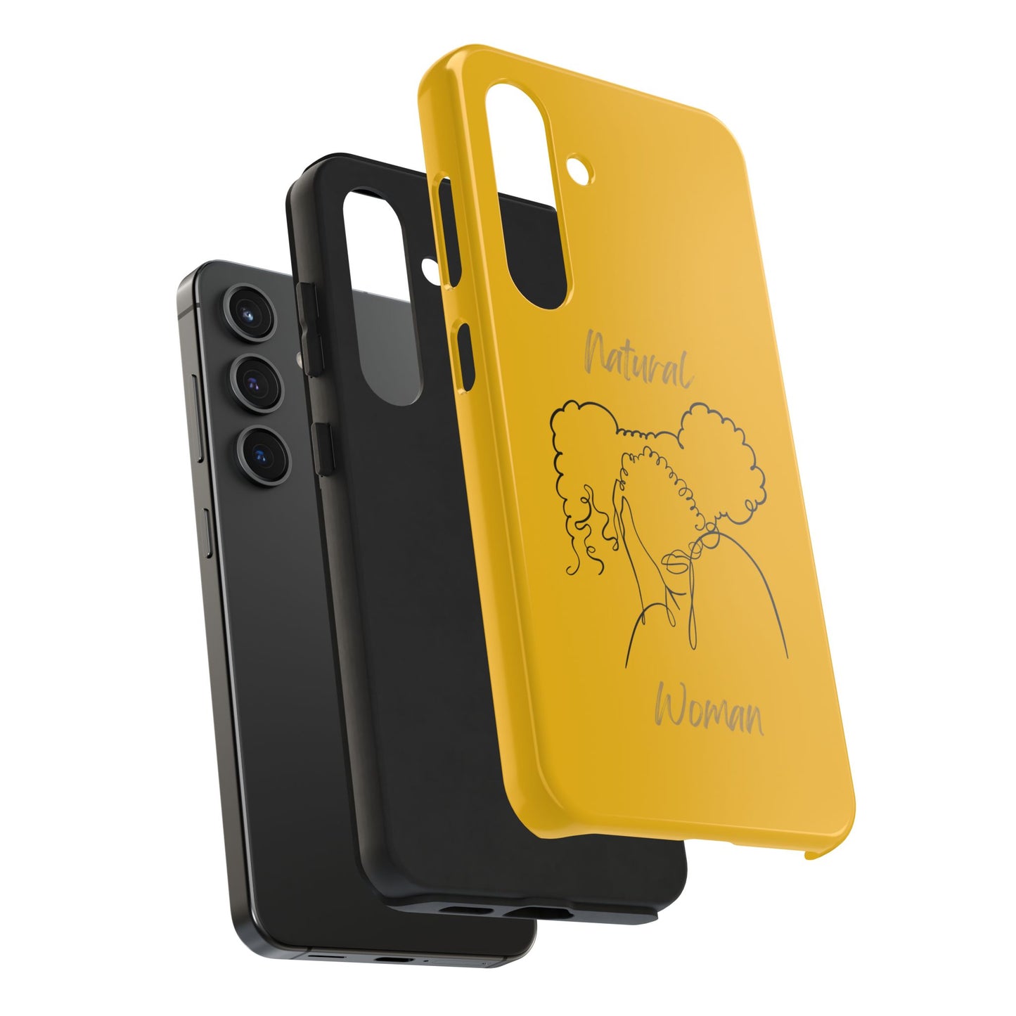 Natural Woman Twin Puffs (BL) Tough Phone Cases YELLOW