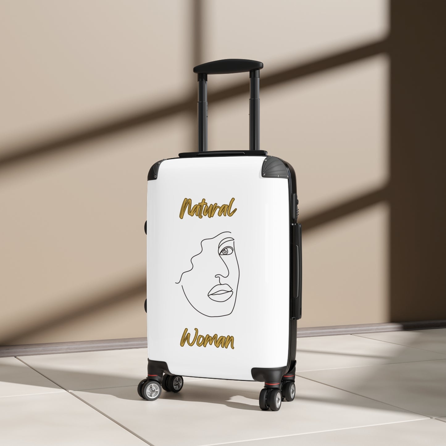 Natural Woman Peekaboo (BL) Suitcase WHITE