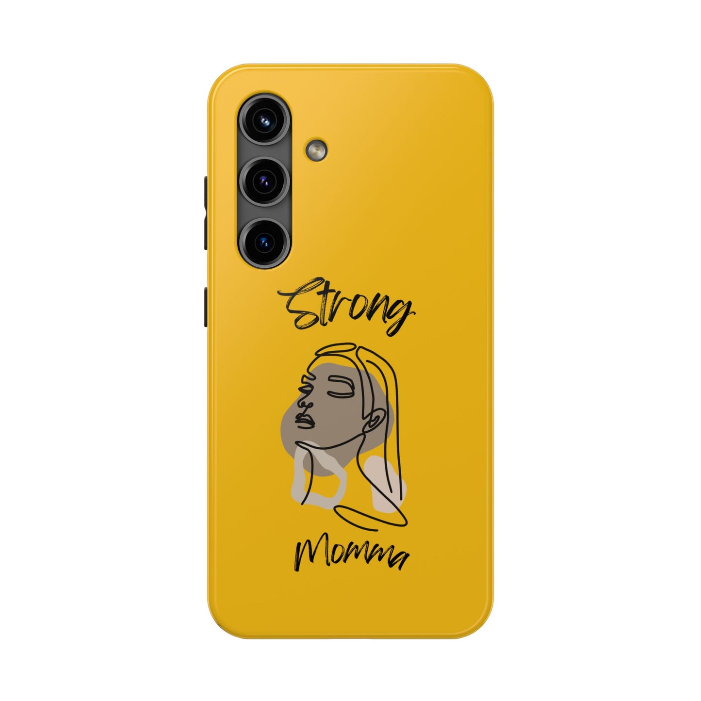 STRONG MOMMA Samsung Galaxy Tough Phone Cases (BL) Yellow