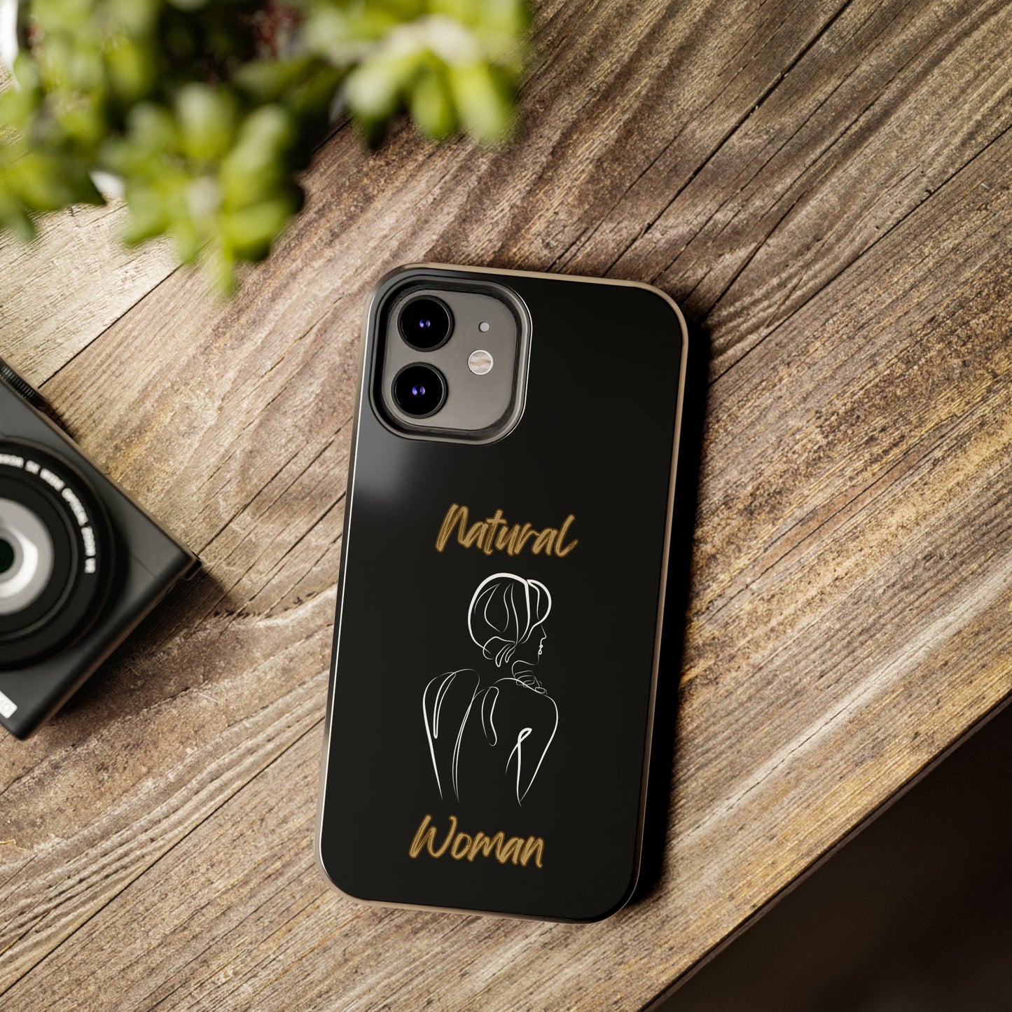 Natural Woman Back (WL)Tough Phone Cases BLACK