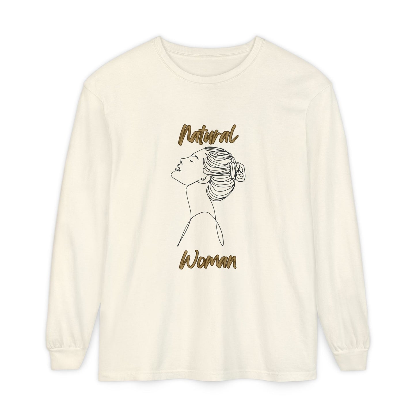Natural Woman Wet Bun (BL) Long Sleeve T-Shirt