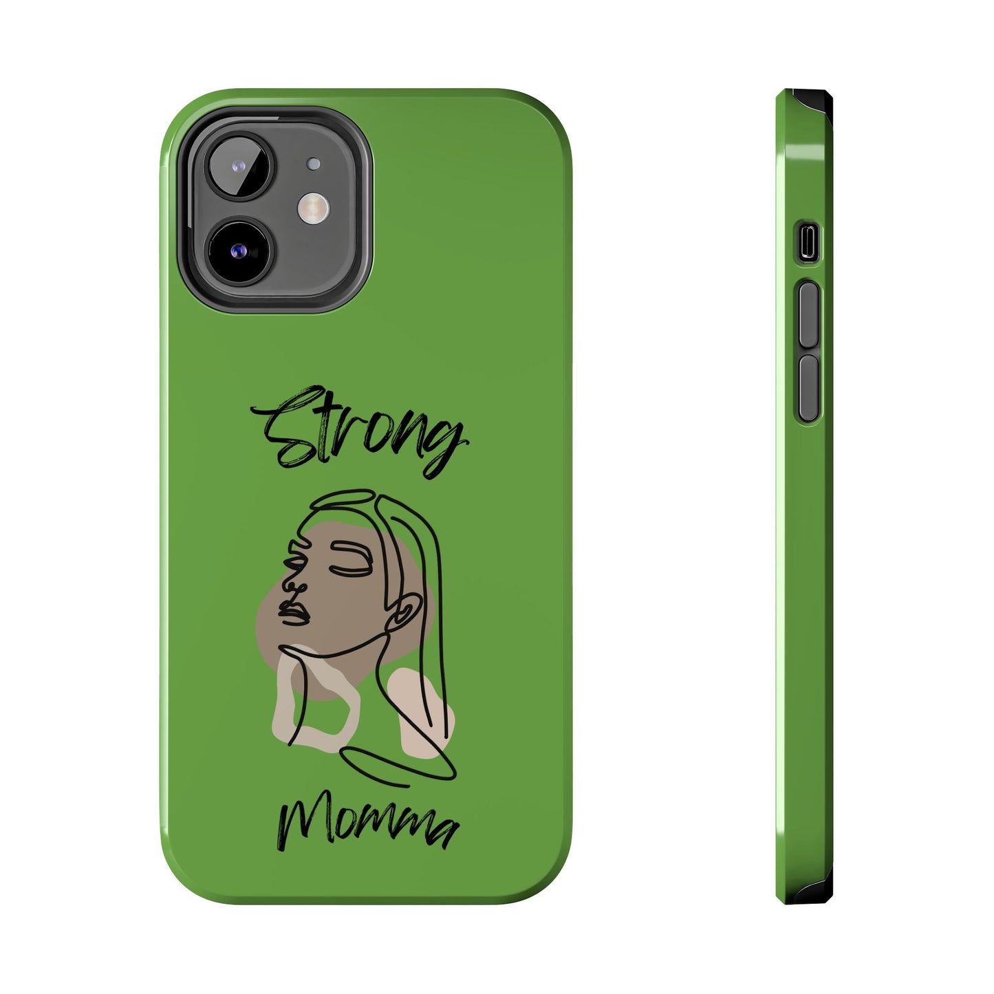 STRONG MOMMA Samsung Galaxy Tough Phone Cases (BL) Green