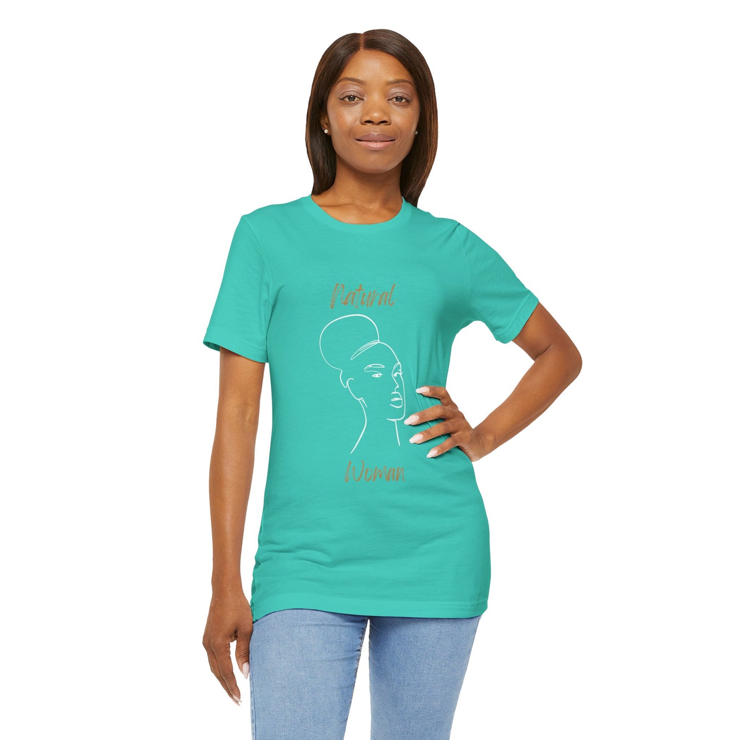 Natural Woman Hair Up (WL) Short Sleeve T-Shirt