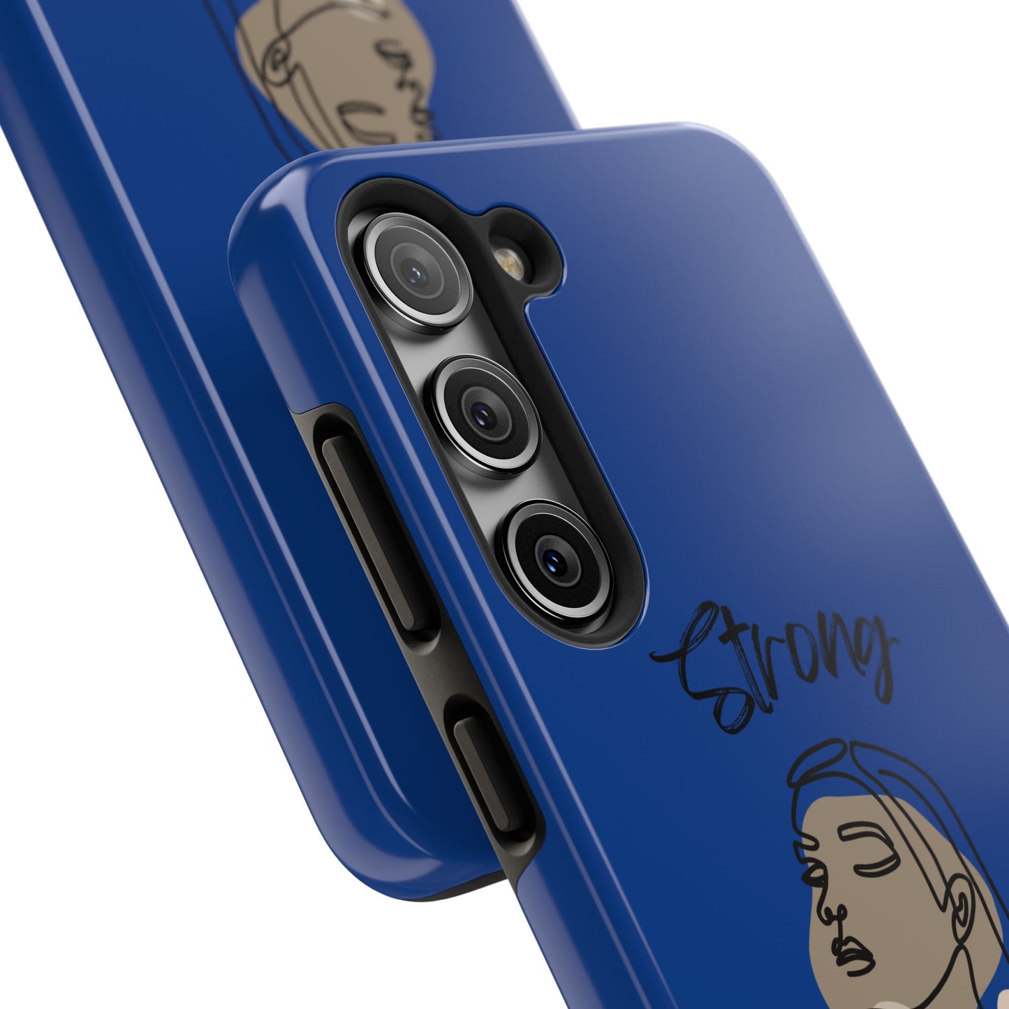 STRONG MOMMA Samsung Galaxy Tough Phone Cases (BL) Dark Blue