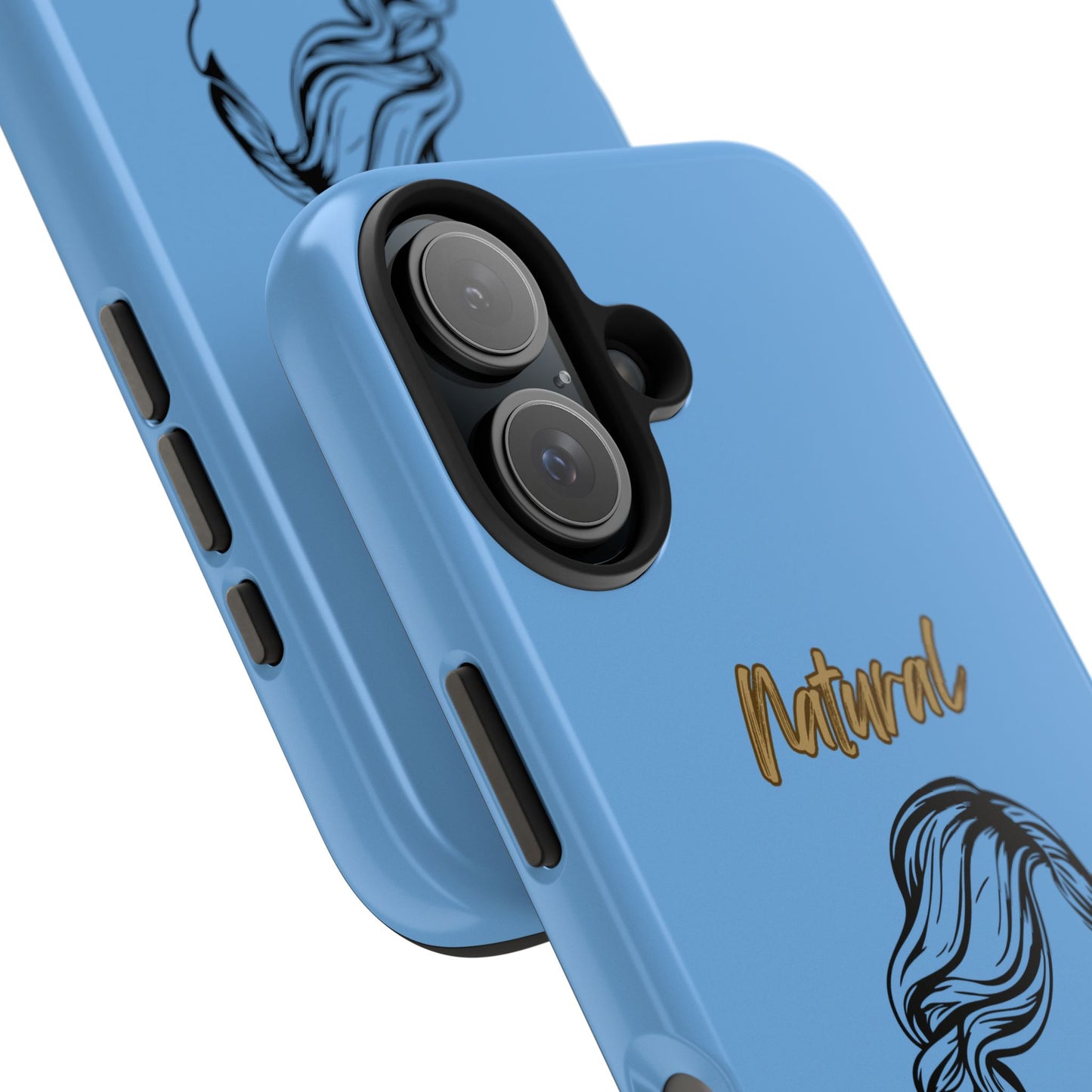 Natural Woman Long Curl (BL)Tough Phone Cases LIGHT BLUE