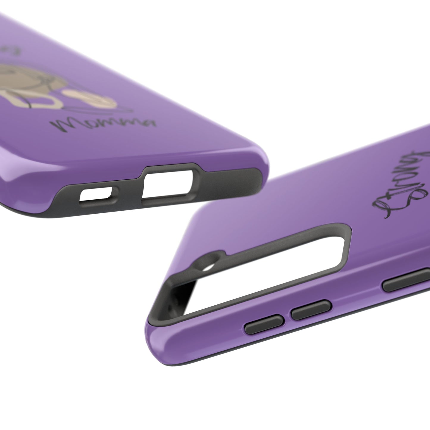 STRONG MOMMA Samsung Galaxy Tough Phone Cases (BL) Light Purple