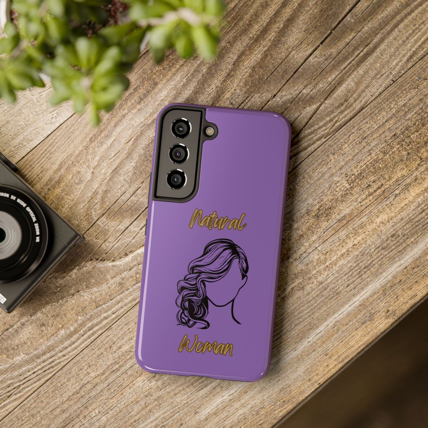 Natural Woman Long Curl (BL)Tough Phone Cases LIGHT PURPLE