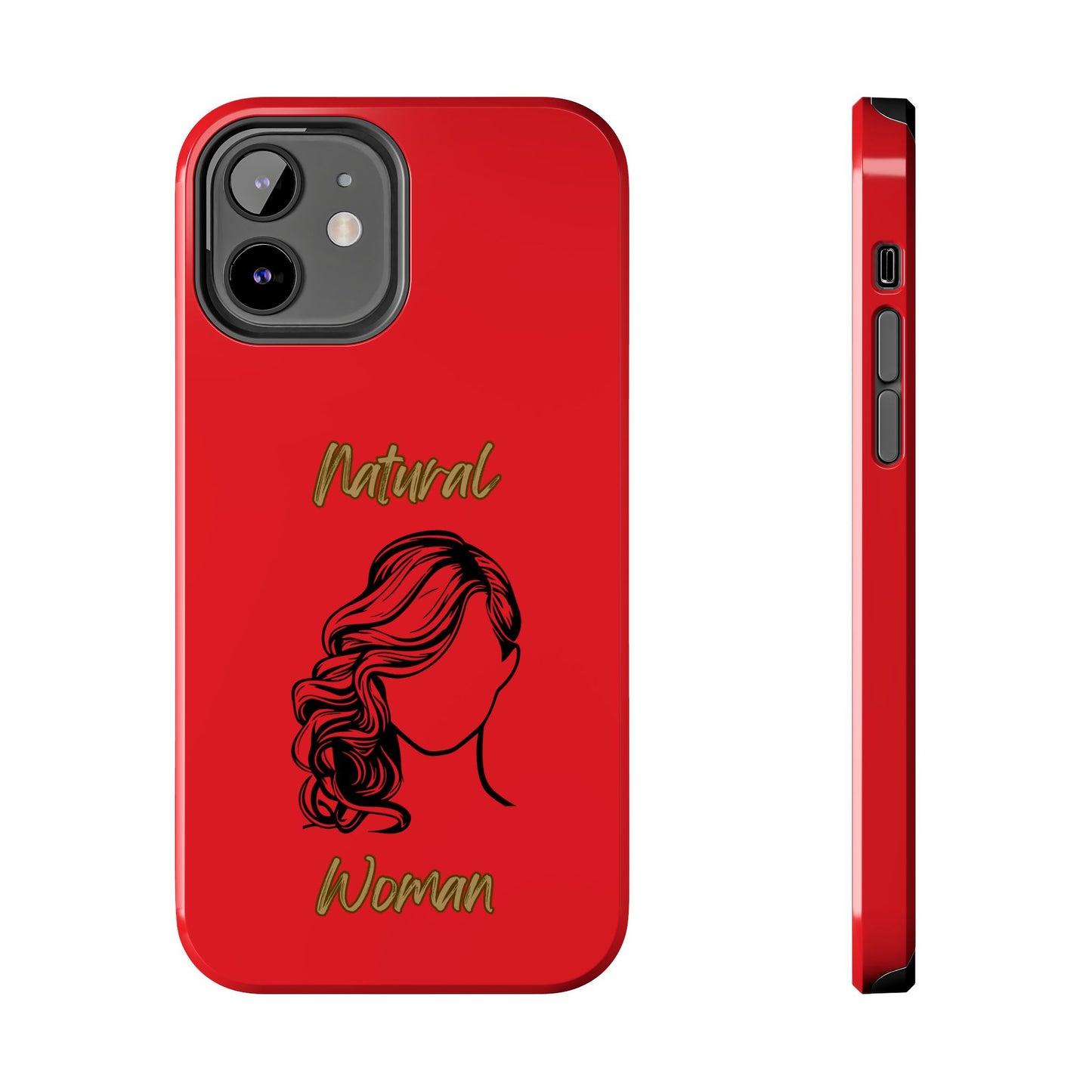 Natural Woman Long Curl (BL)Tough Phone Cases RED