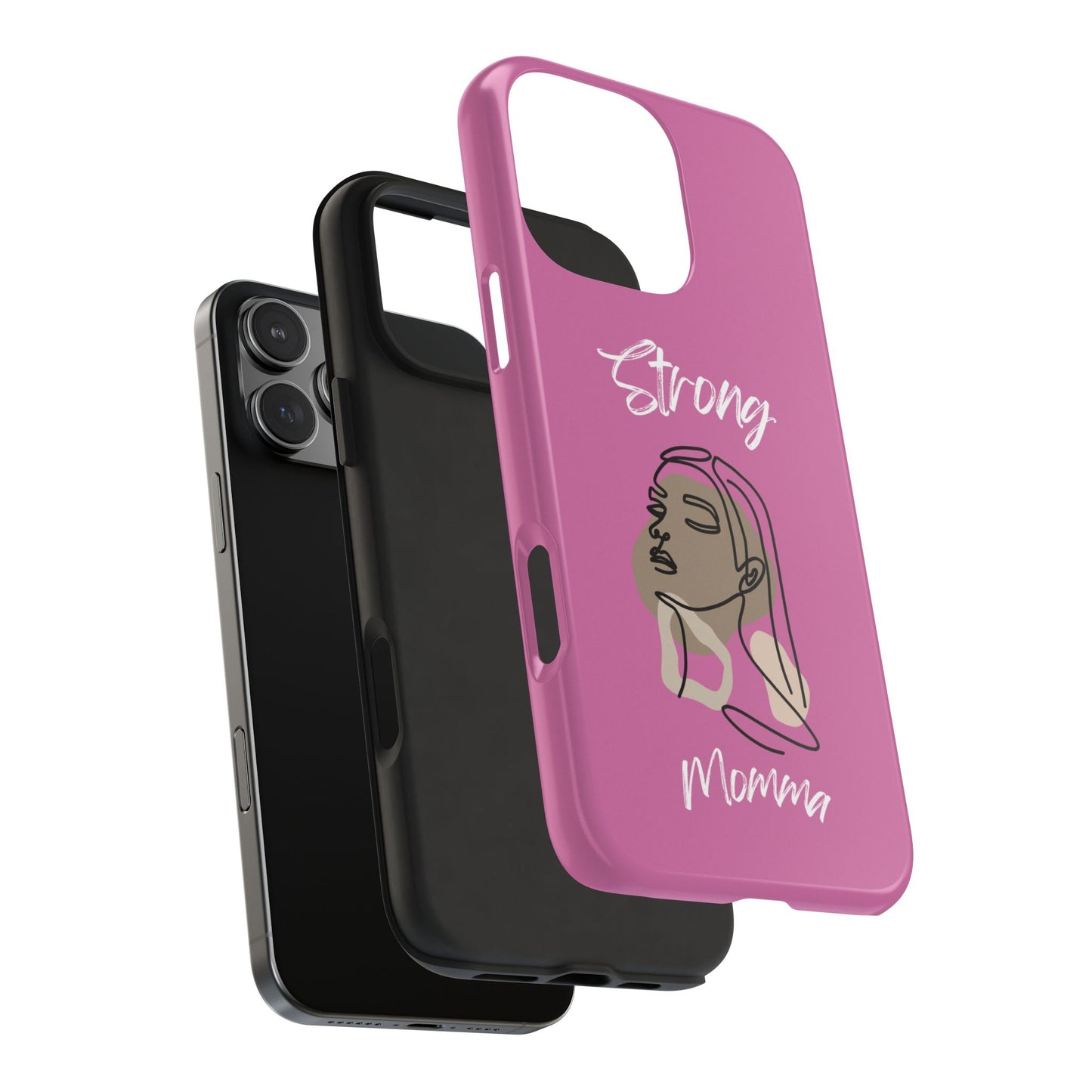 Strong Momma (WL) Tough Phone Cases LIGHT PINK