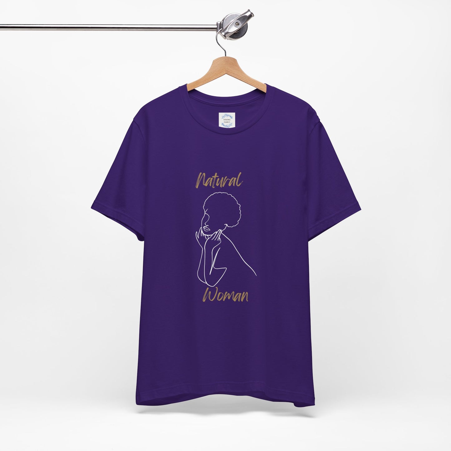 Natural Woman Cute Afro (WL) Short Sleeve T-Shirt