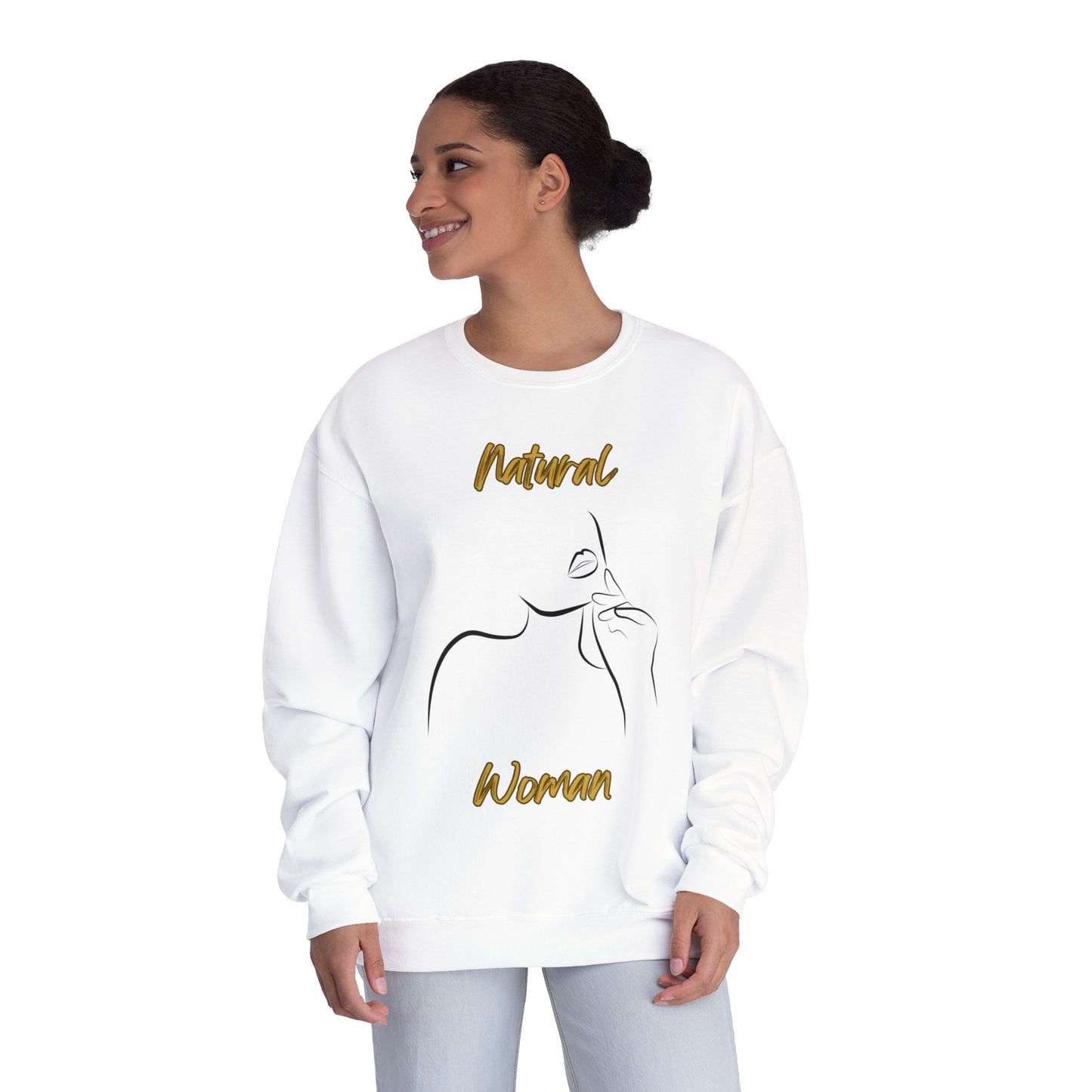Natural Woman Chin Up (BL) Crewneck Sweatshirt
