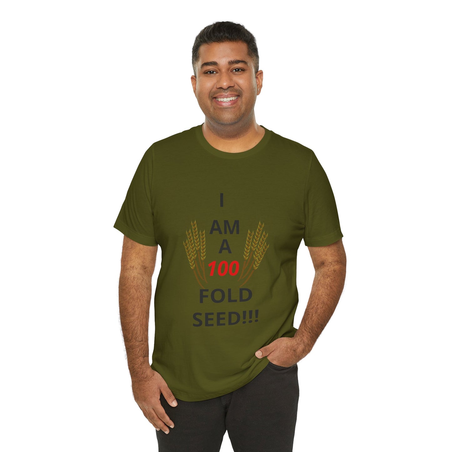 100 Fold Seed (BL)Unisex Jersey Short Sleeve T-Shirt