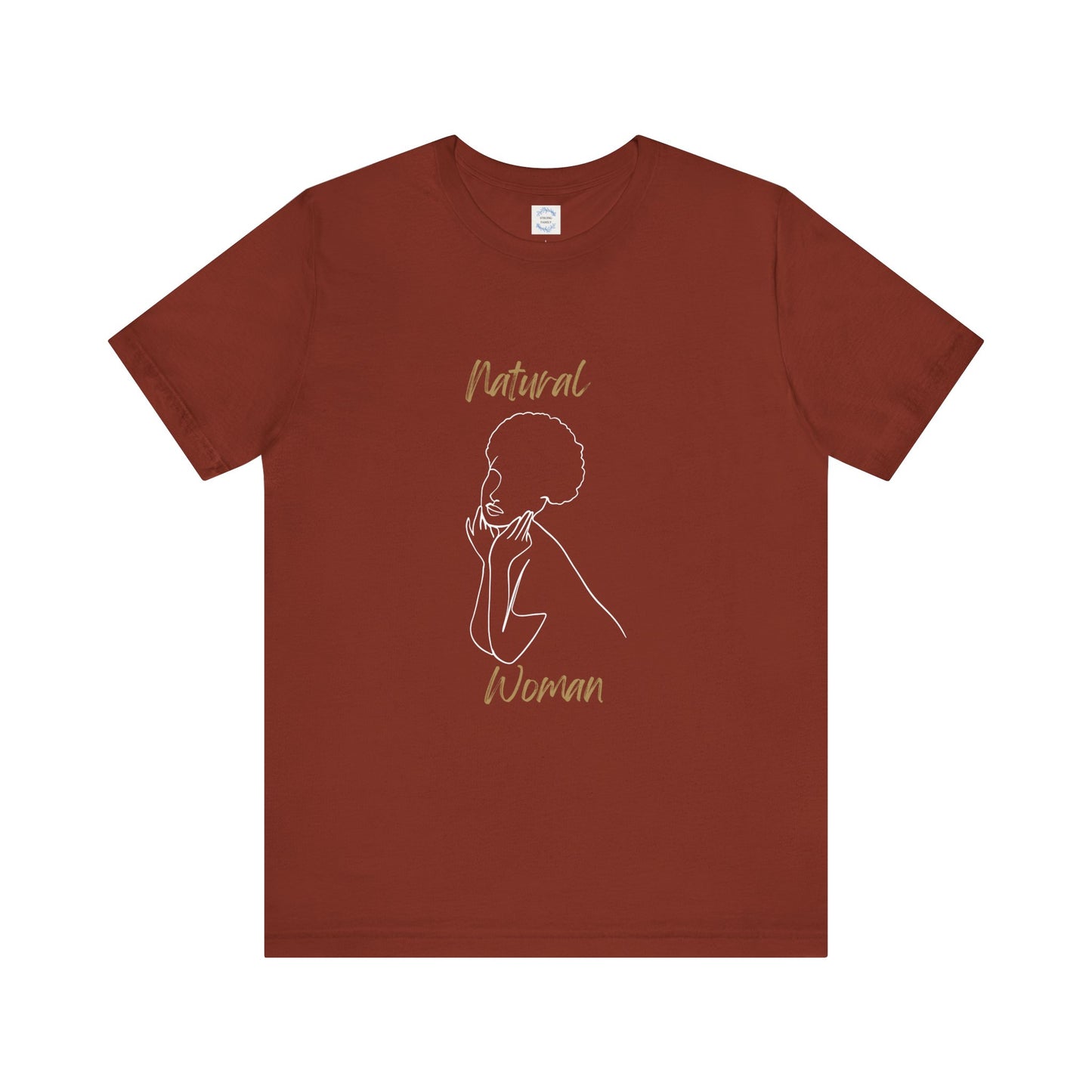 Natural Woman Cute Afro (WL) Short Sleeve T-Shirt