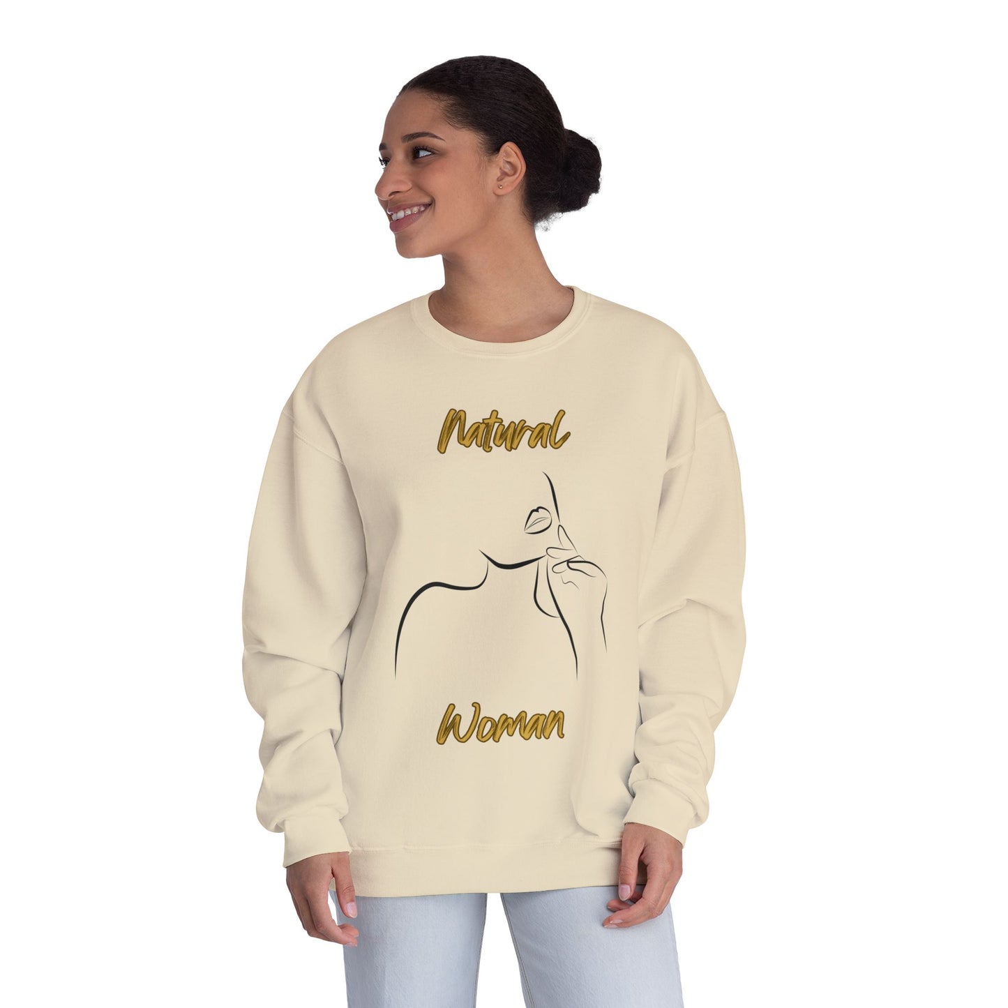 Natural Woman Chin Up (BL) Crewneck Sweatshirt