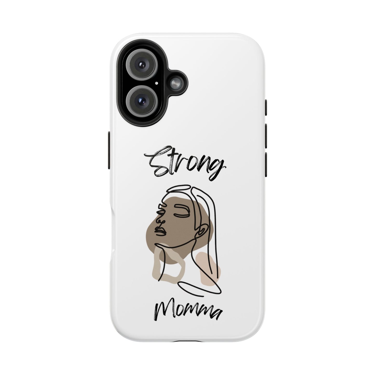 STRONG MOMMA Samsung Galaxy Tough Phone Cases (BL) White