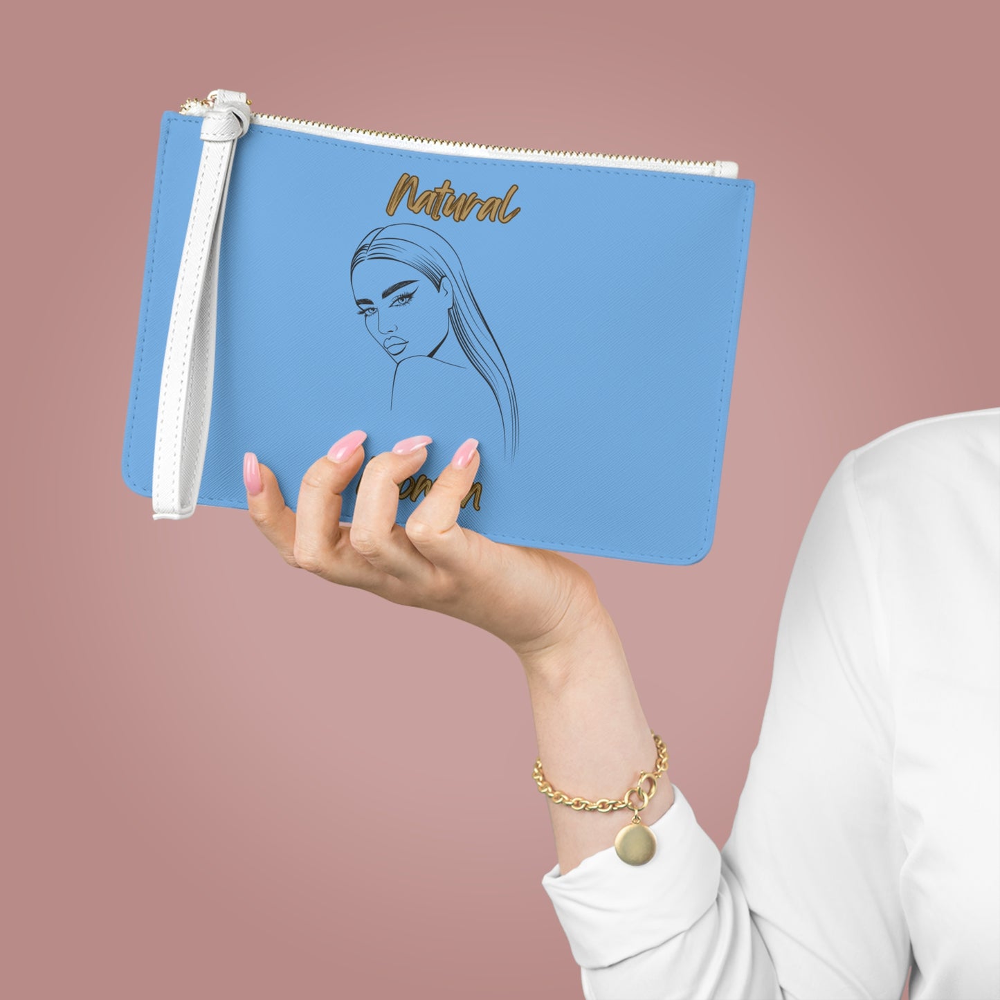 Natural Woman The Stare (BL) Clutch Bag LIGHT BLUE