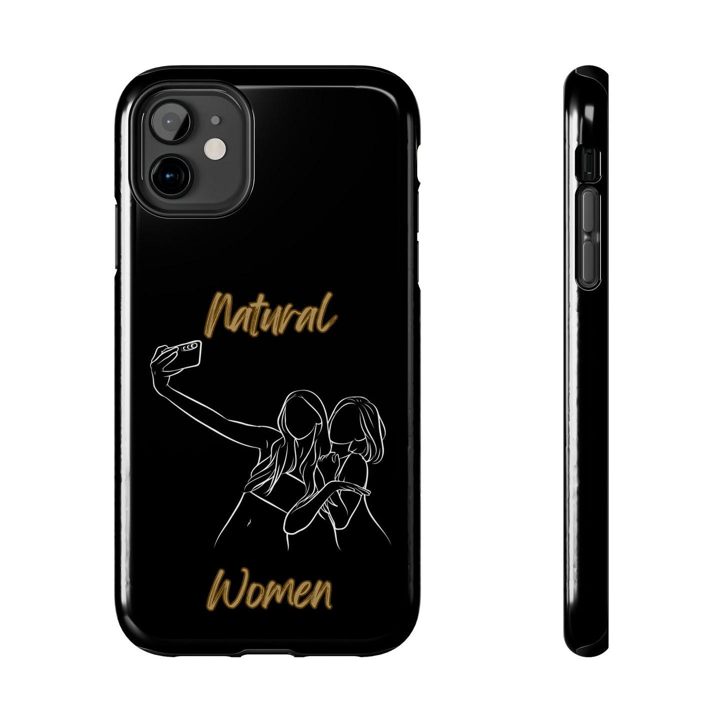Natural Woman Friends Selfie (WL)Tough Phone Cases BLACK