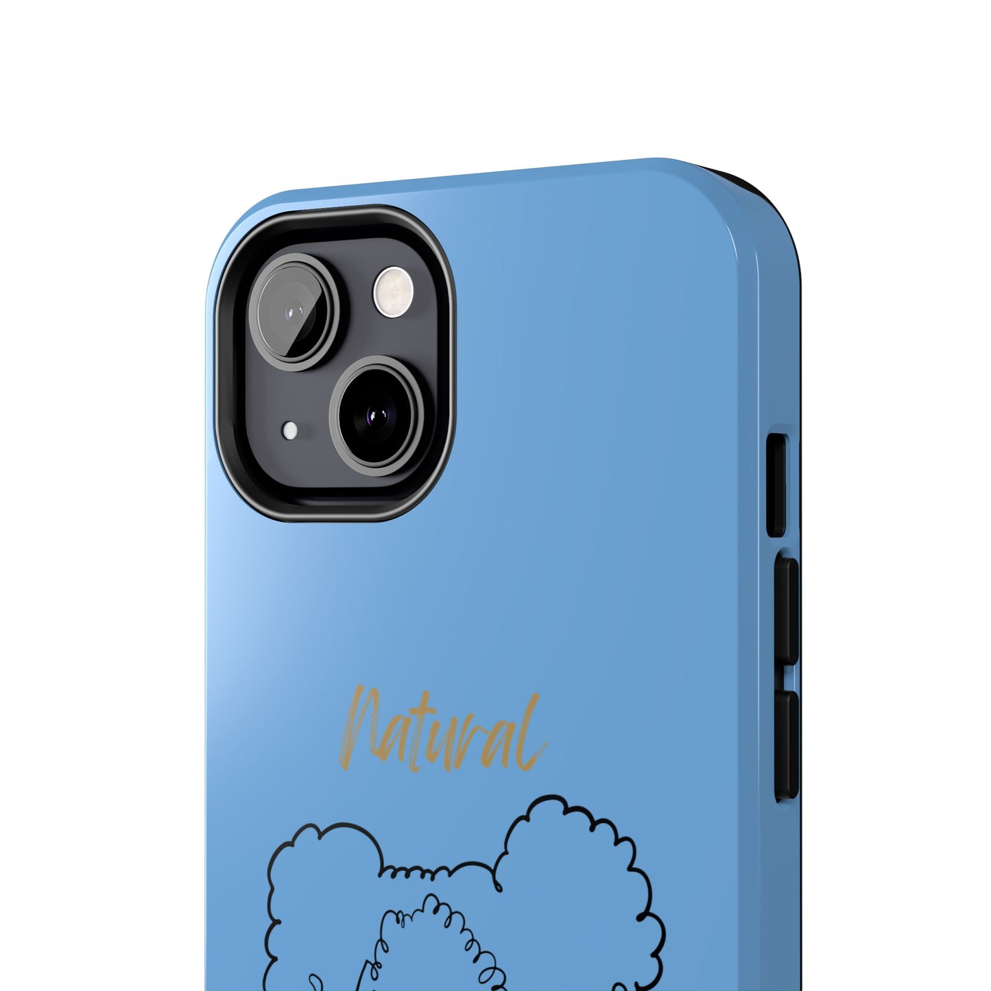 Natural Woman Twin Puffs (BL)Tough Phone Cases LIGHT BLUE