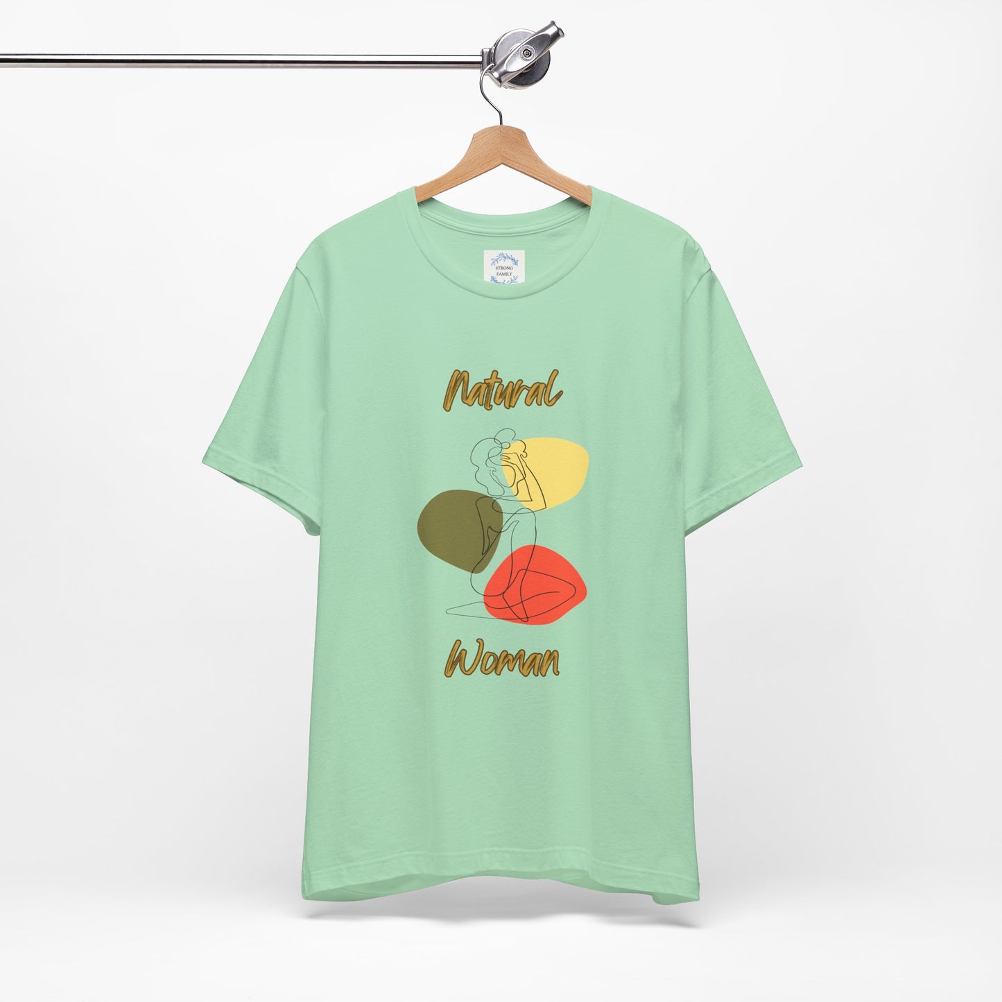 Natural Woman Colorful Pose (BL) Short Sleeve T-Shirt