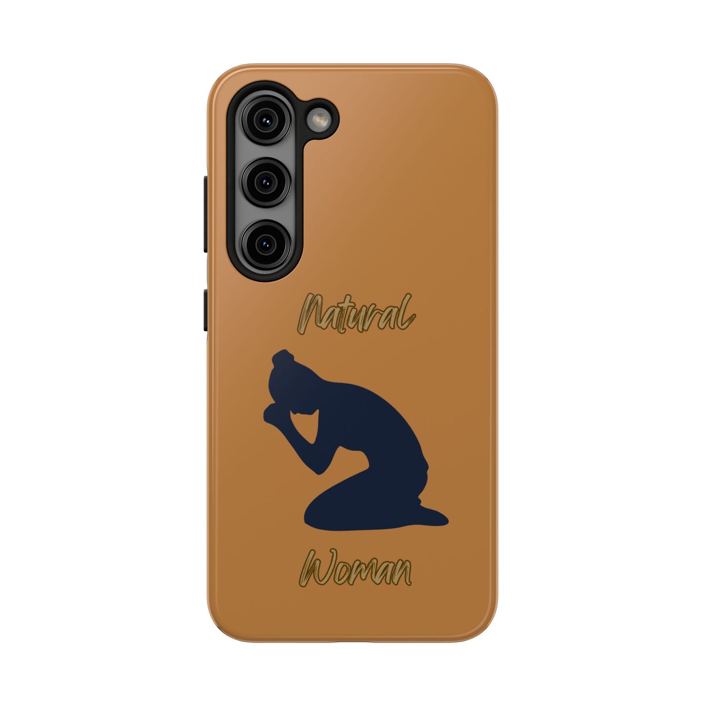 Natural Woman Pray (BL) Tough Phone Cases LIGHT BROWN