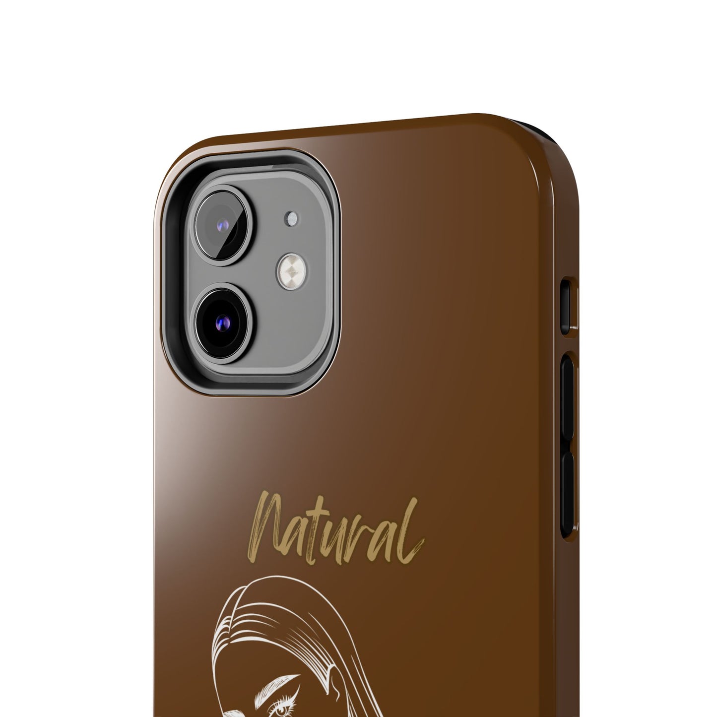 Natural Woman The Stare (WL) Tough Phone Cases BROWN