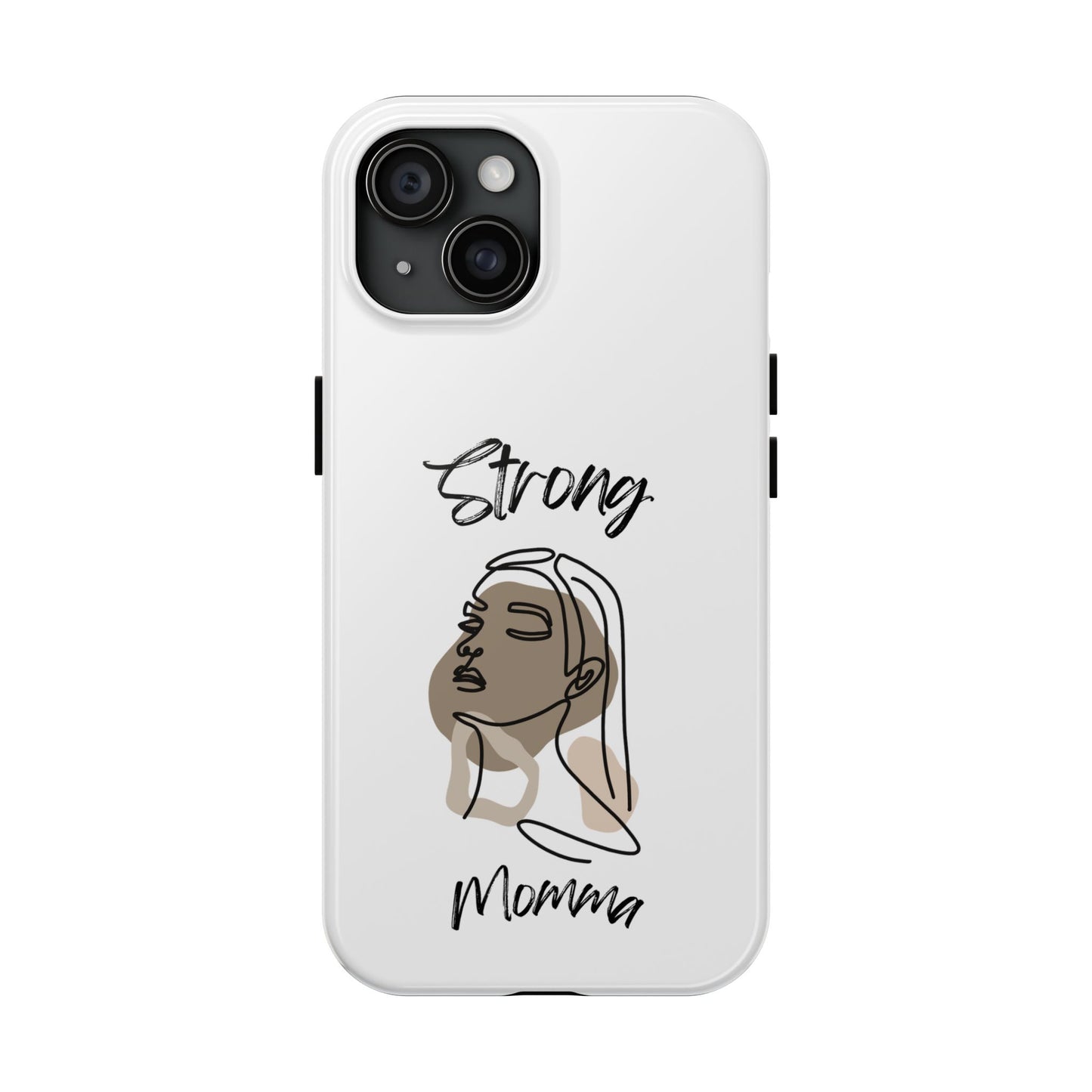 STRONG MOMMA Samsung Galaxy Tough Phone Cases (BL) White
