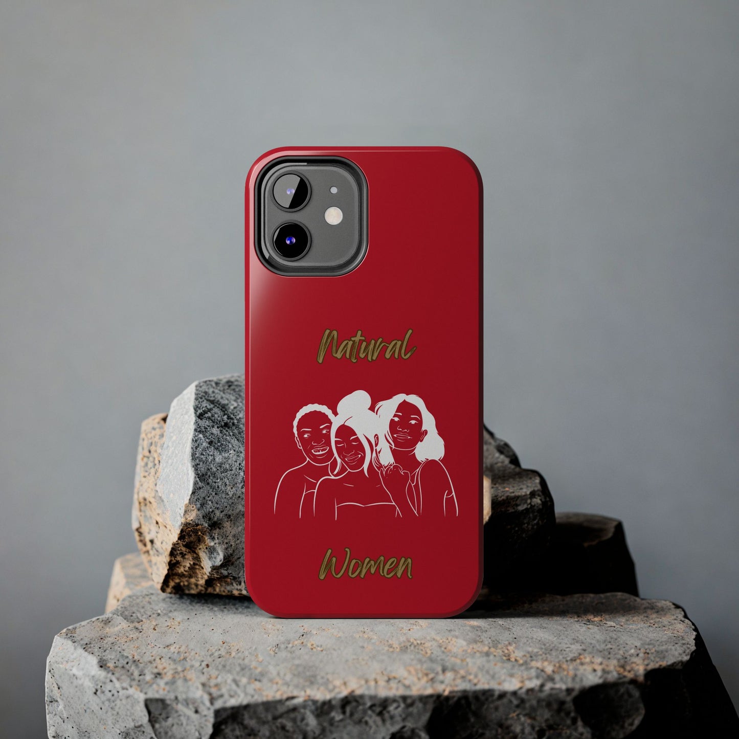 Natural Women Laughing Friends (WL)Tough Phone Cases DARK RED