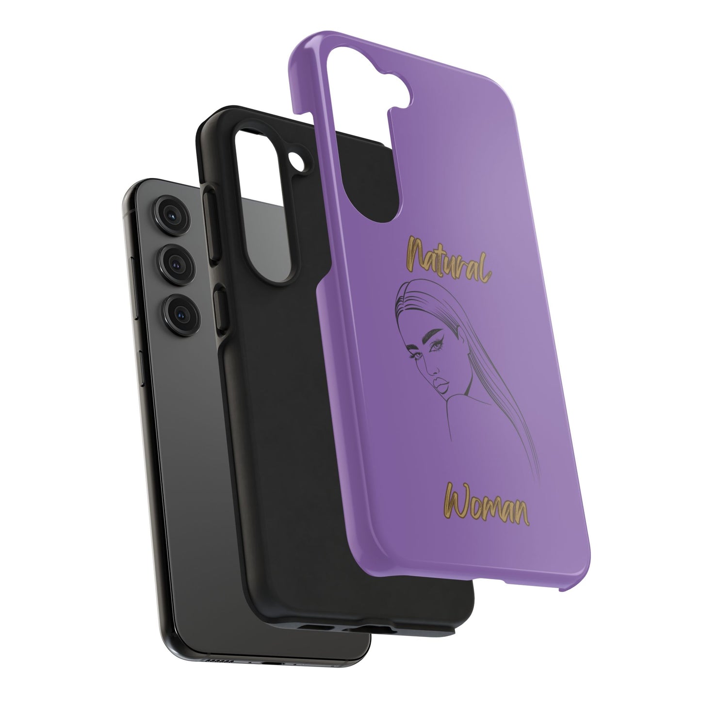 Natural Woman The Stare (BL)Tough Phone Cases LIGHT PURPLE