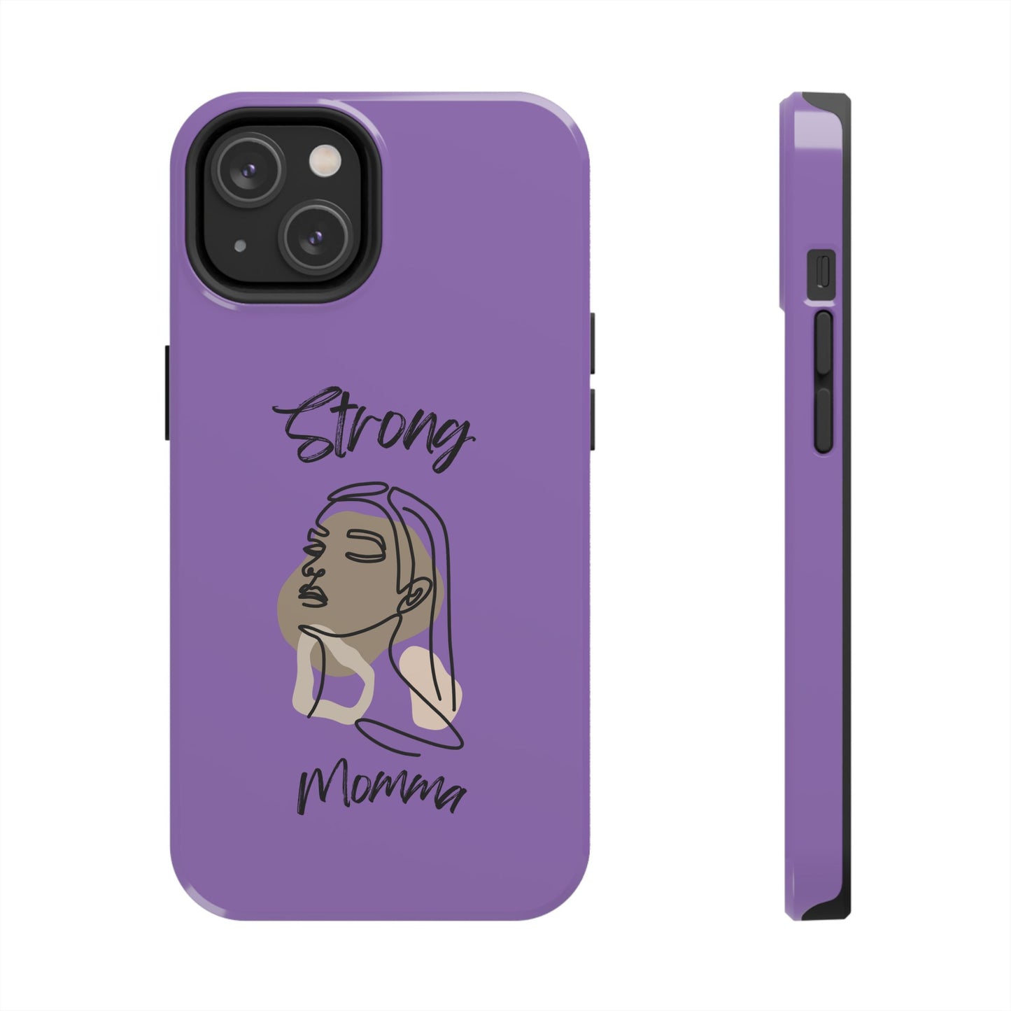 STRONG MOMMA Samsung Galaxy Tough Phone Cases (BL) Light Purple