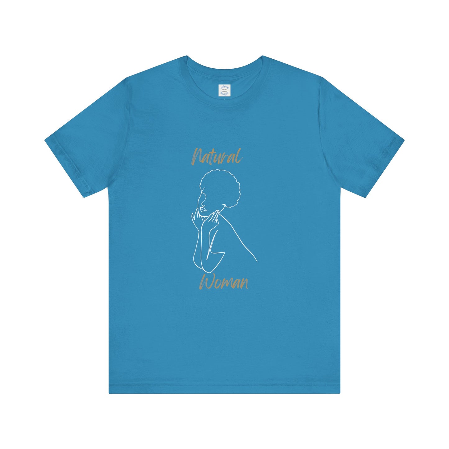 Natural Woman Cute Afro (WL) Short Sleeve T-Shirt