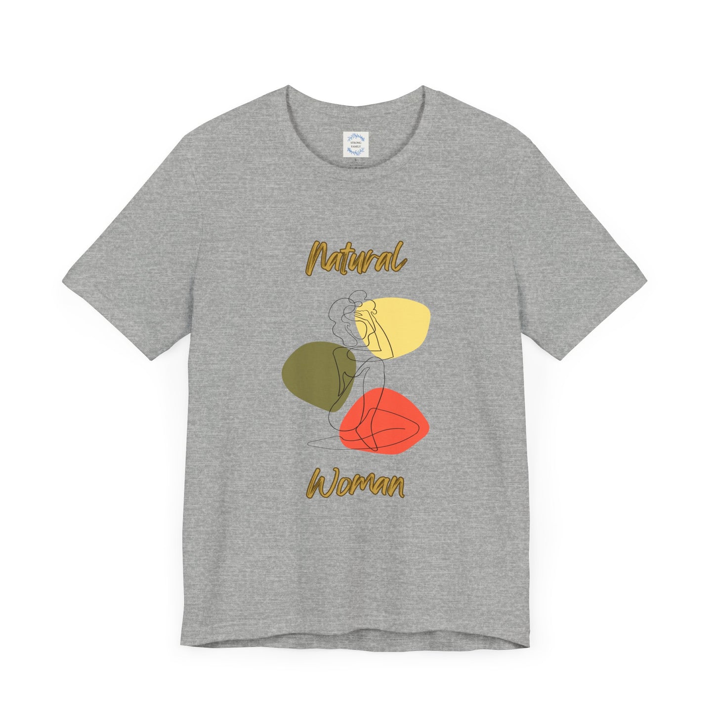Natural Woman Colorful Pose (BL) Short Sleeve T-Shirt