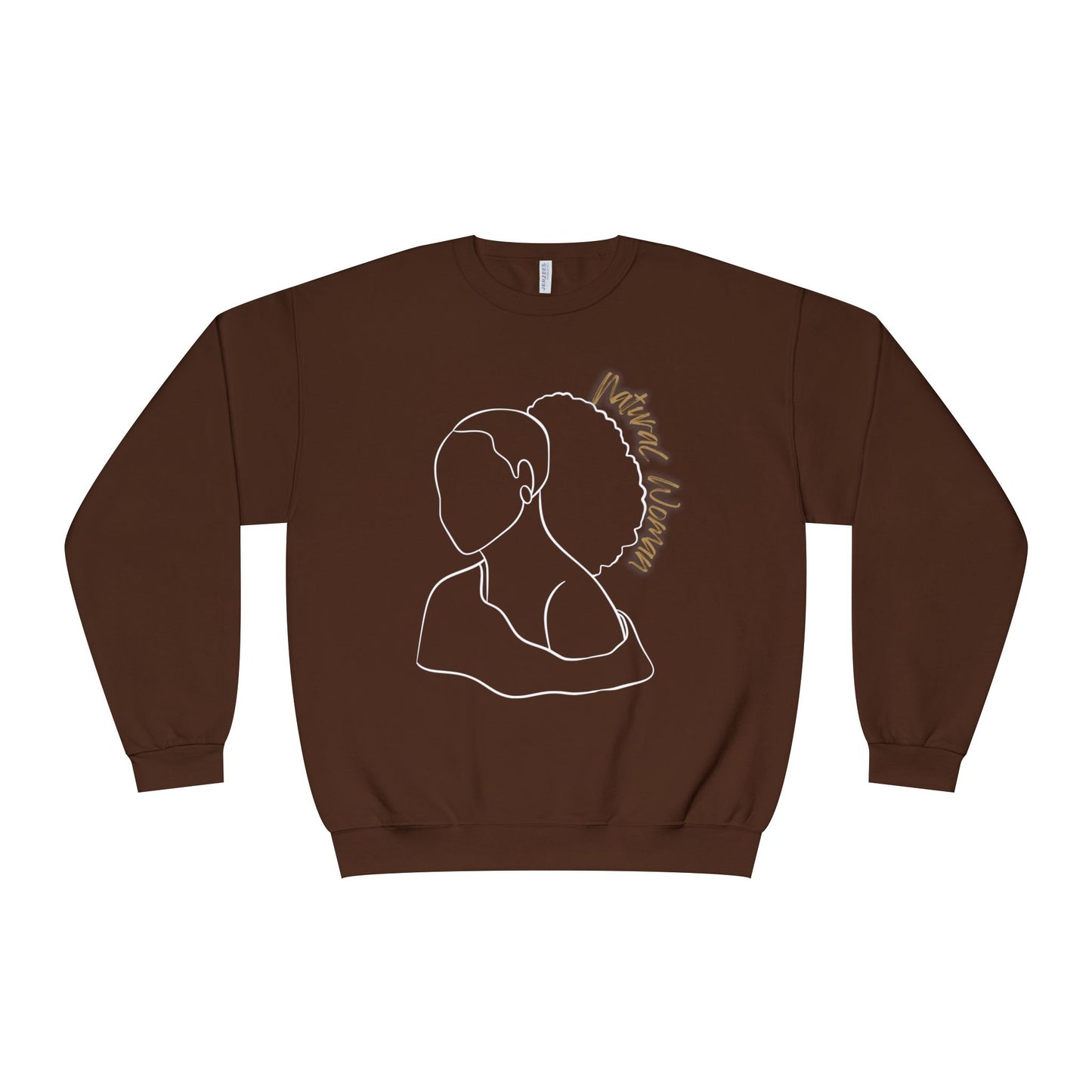 Natural Woman Behind Head Puff (WL) Crewneck Sweatshirt