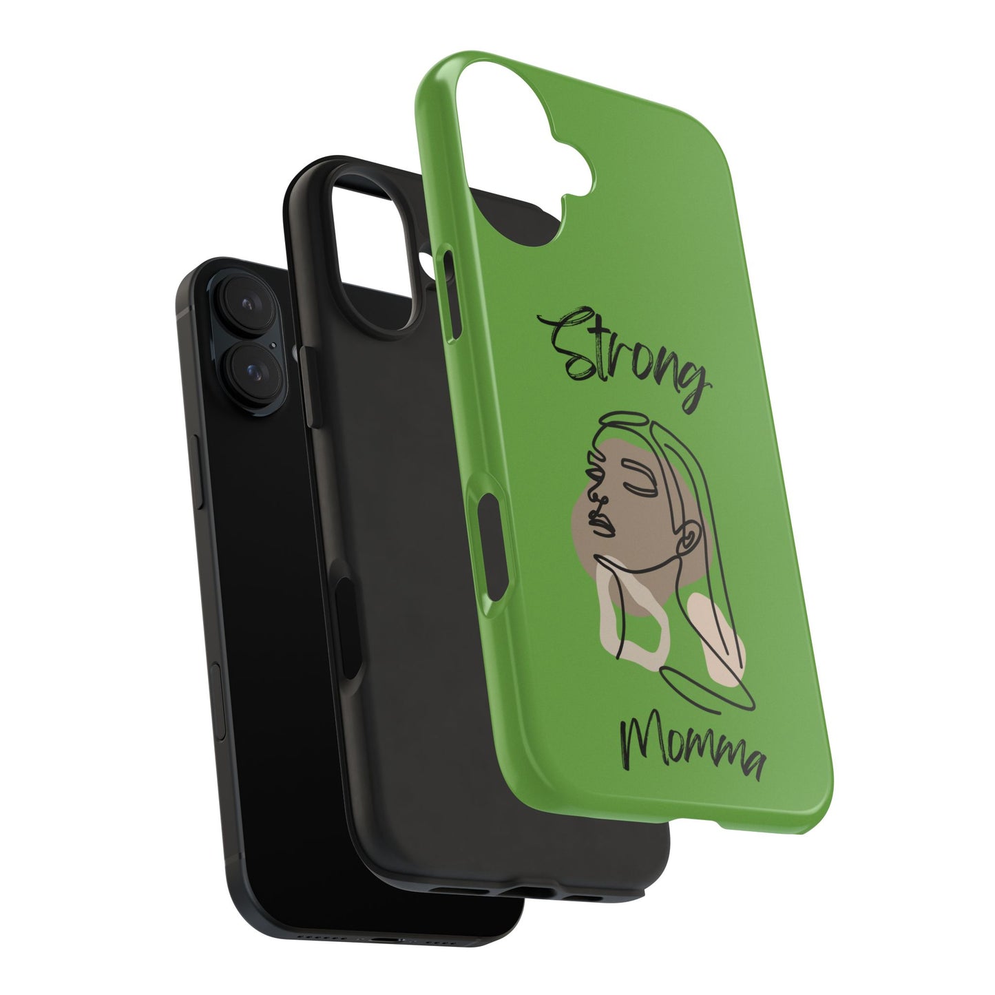 STRONG MOMMA Samsung Galaxy Tough Phone Cases (BL) Green
