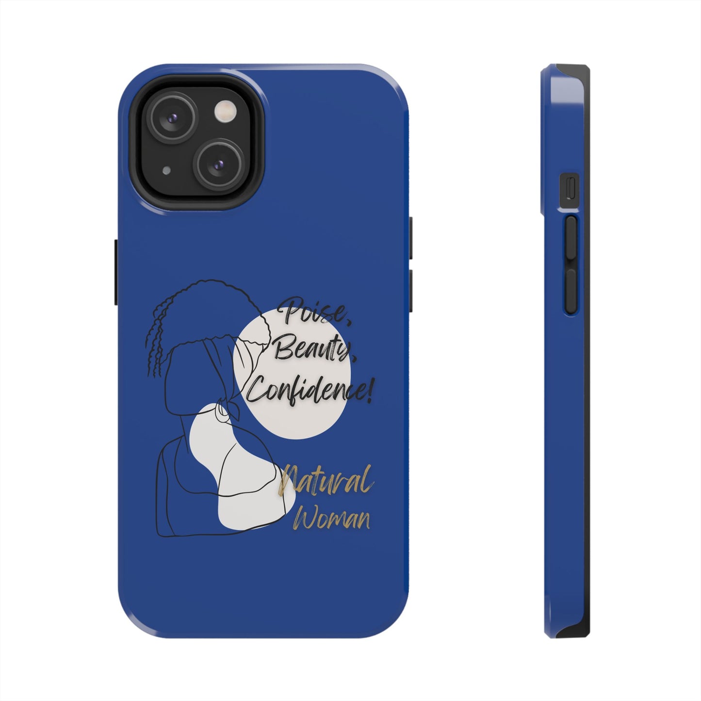 Natural Woman Puff (BL)Tough Phone Cases DARK BLUE