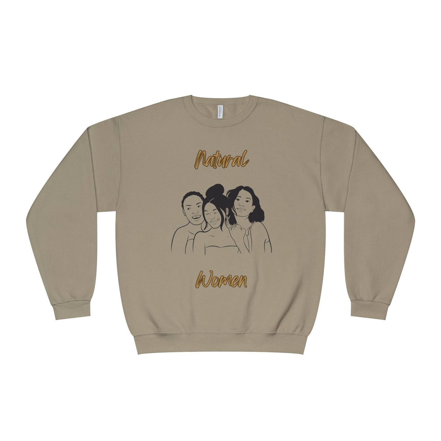 Natural Woman Laughing Friends (BL) Crewneck Sweatshirt