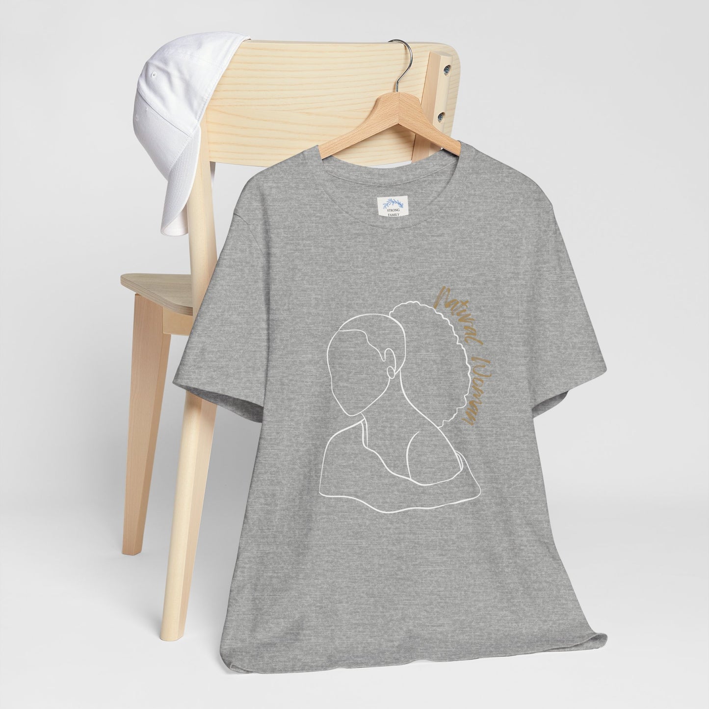 Natural Woman Behind Head Puff (WL) Short Sleeve T-Shirt