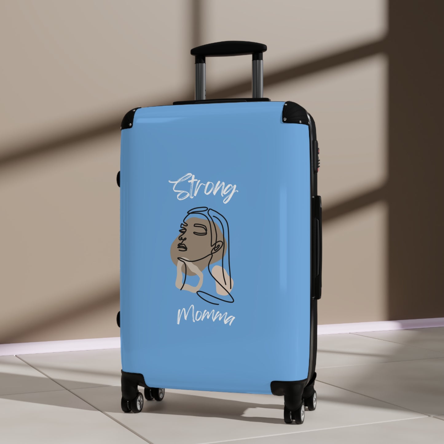 Strong Momma (WL) Luggage Bags LIGHT BLUE