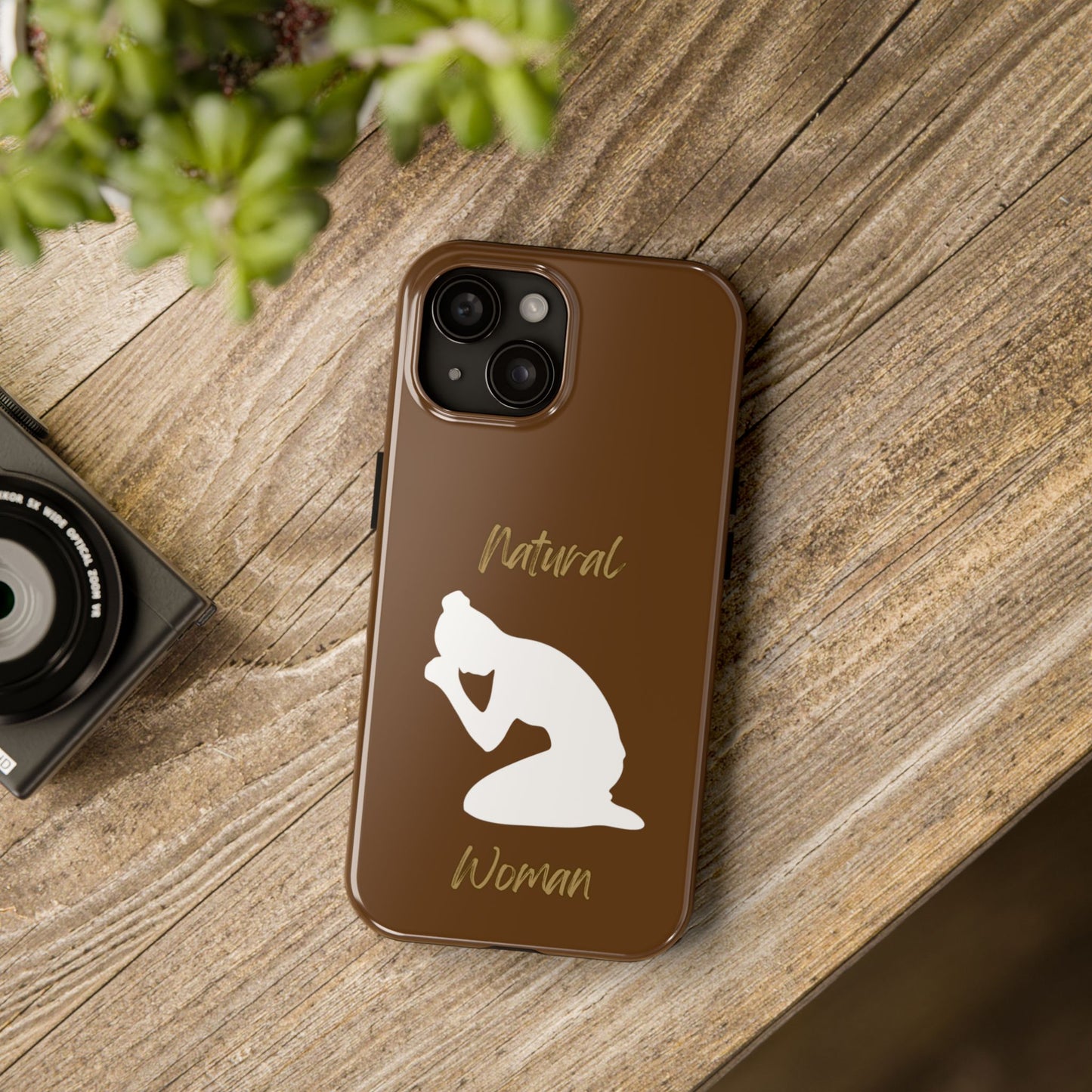 Natural Woman Pray (WL) Tough Phone Cases BROWN