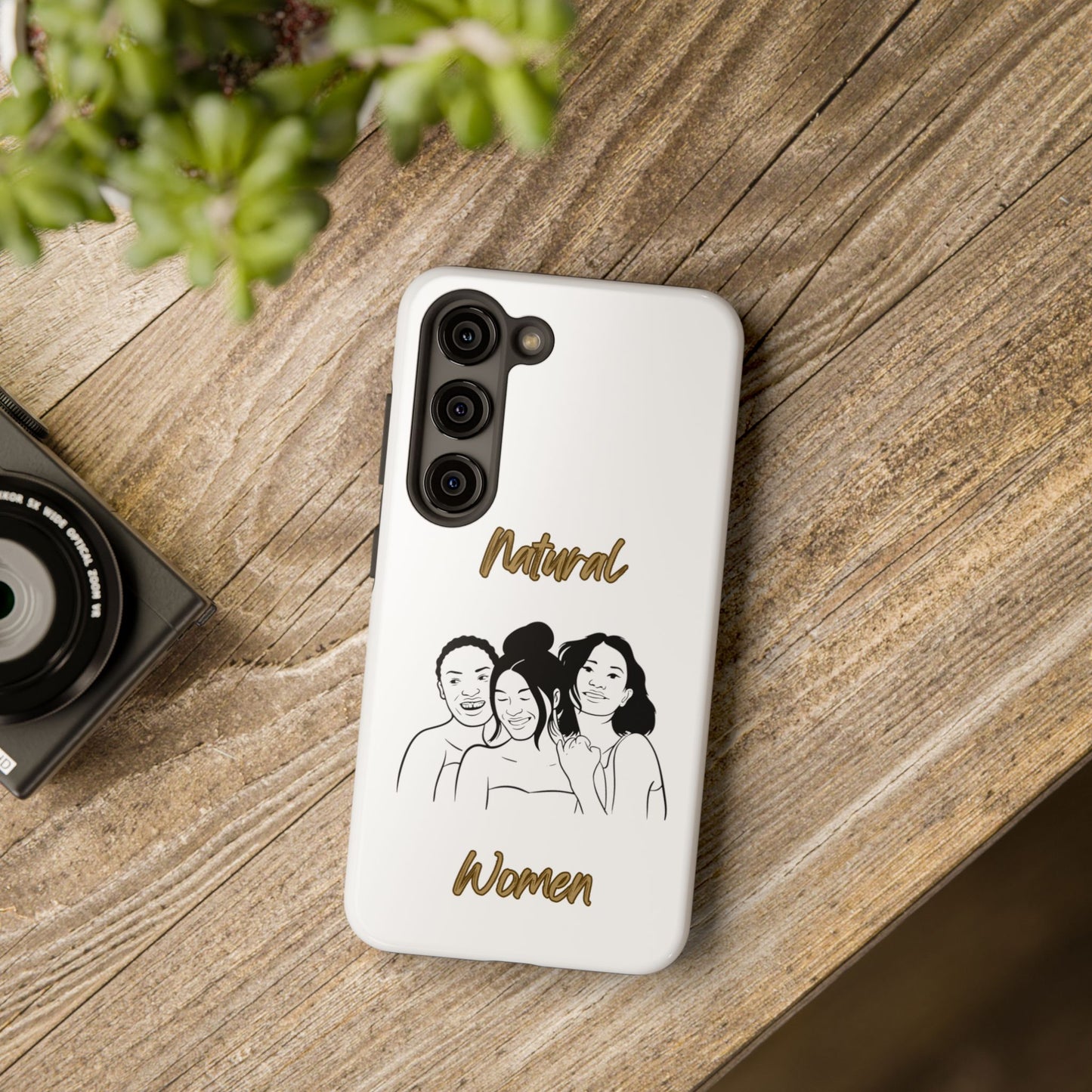 Natural Women Laughing Friends (BL)Tough Phone Cases WHITE