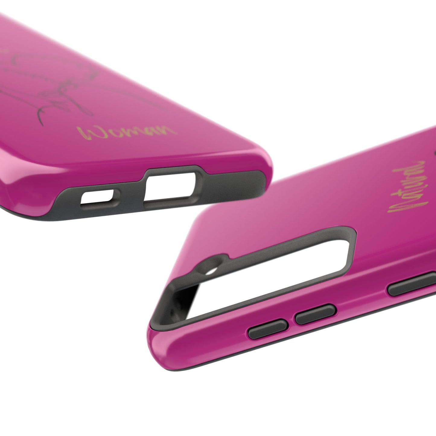Natural Woman Twin Puffs (BL)Tough Phone Cases PINK