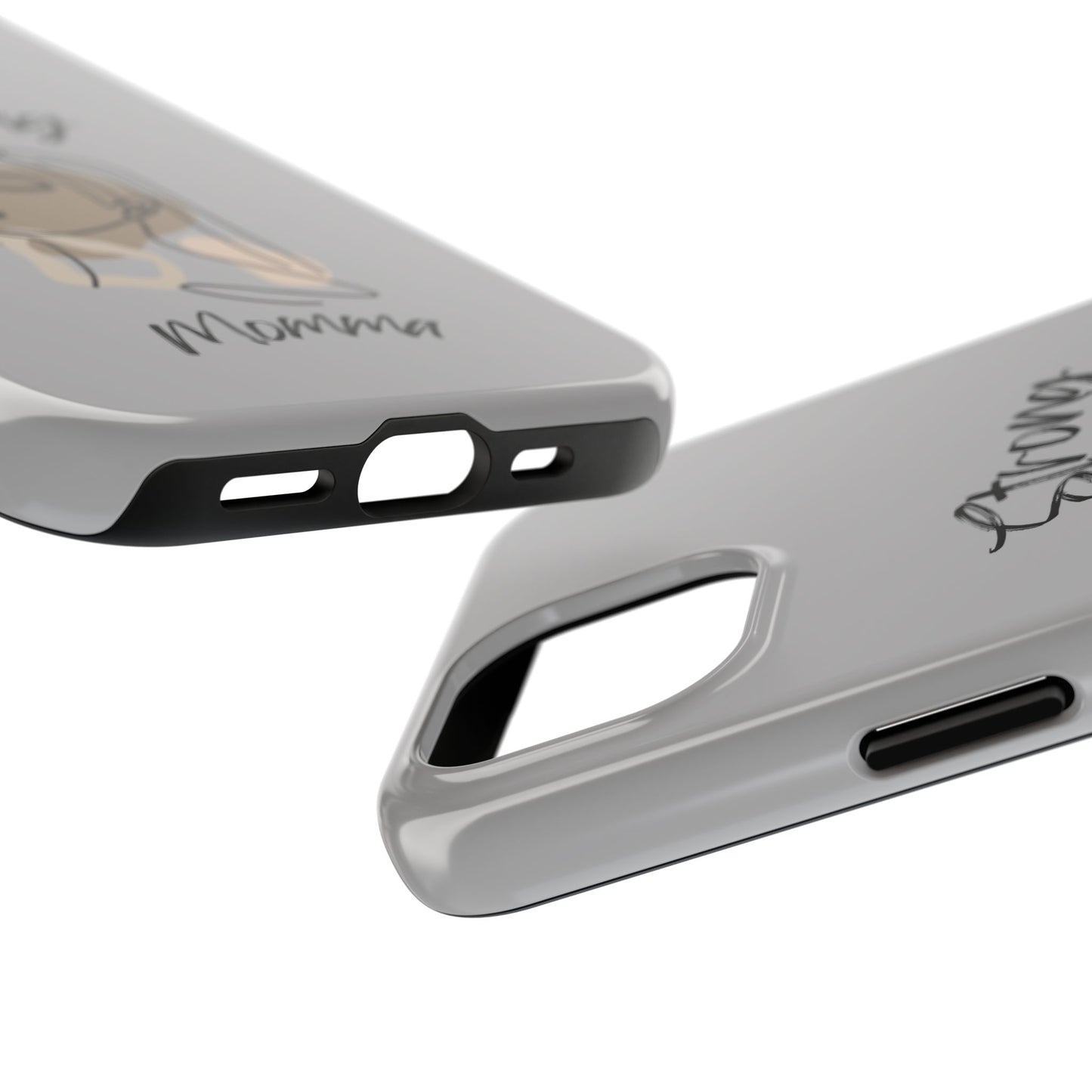 STRONG MOMMA Samsung Galaxy Tough Phone Cases (BL) Light Grey