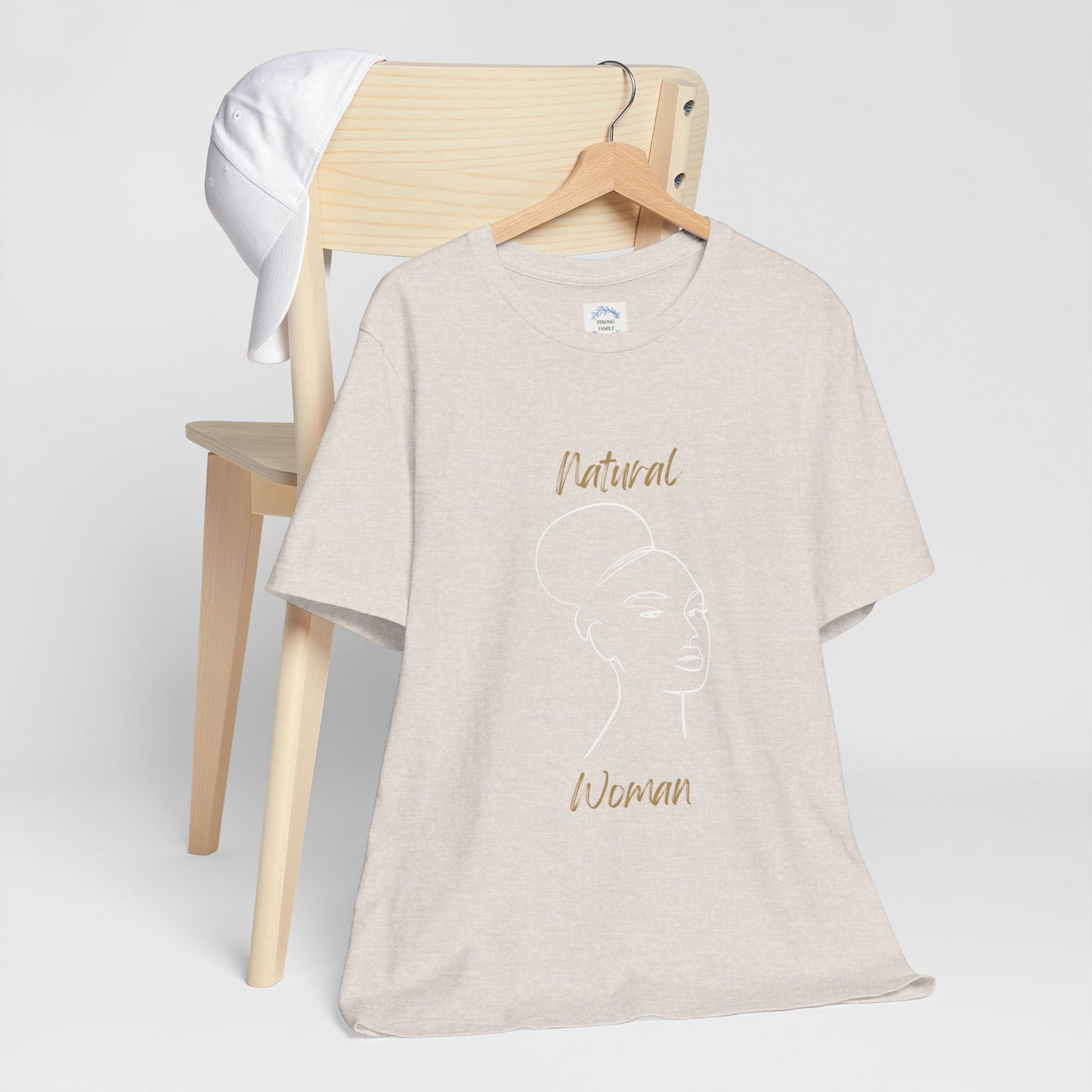 Natural Woman Hair Up (WL) Short Sleeve T-Shirt