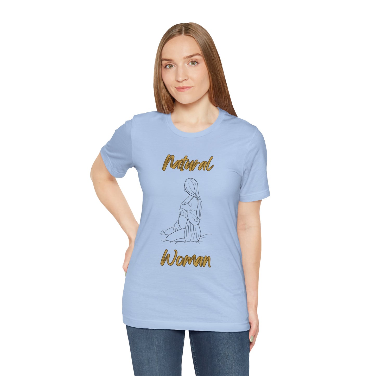 Natural Woman Expecting (BL) Short Sleeve T-Shirt