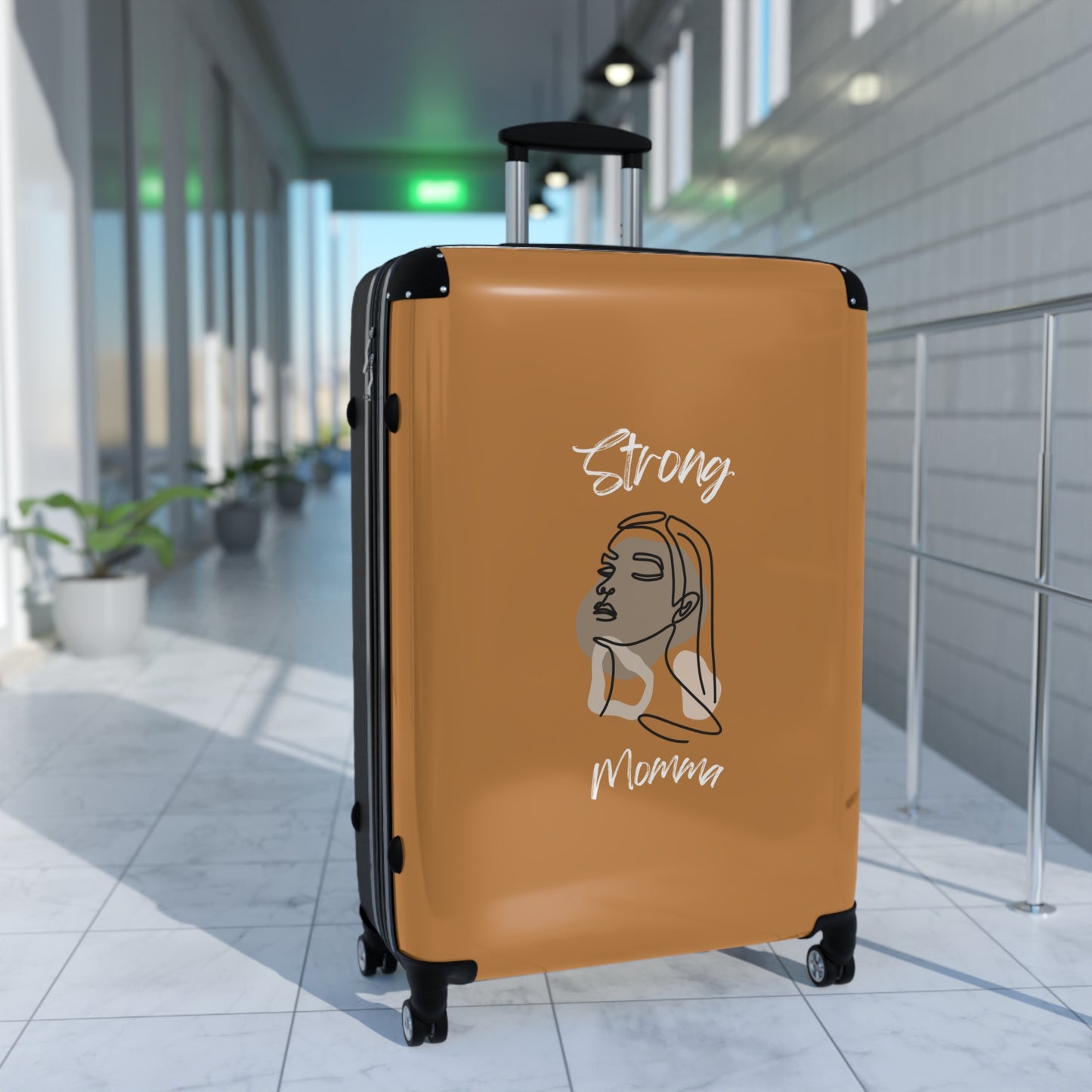 Strong Momma (WL) Luggage Bags LIGHT BROWN