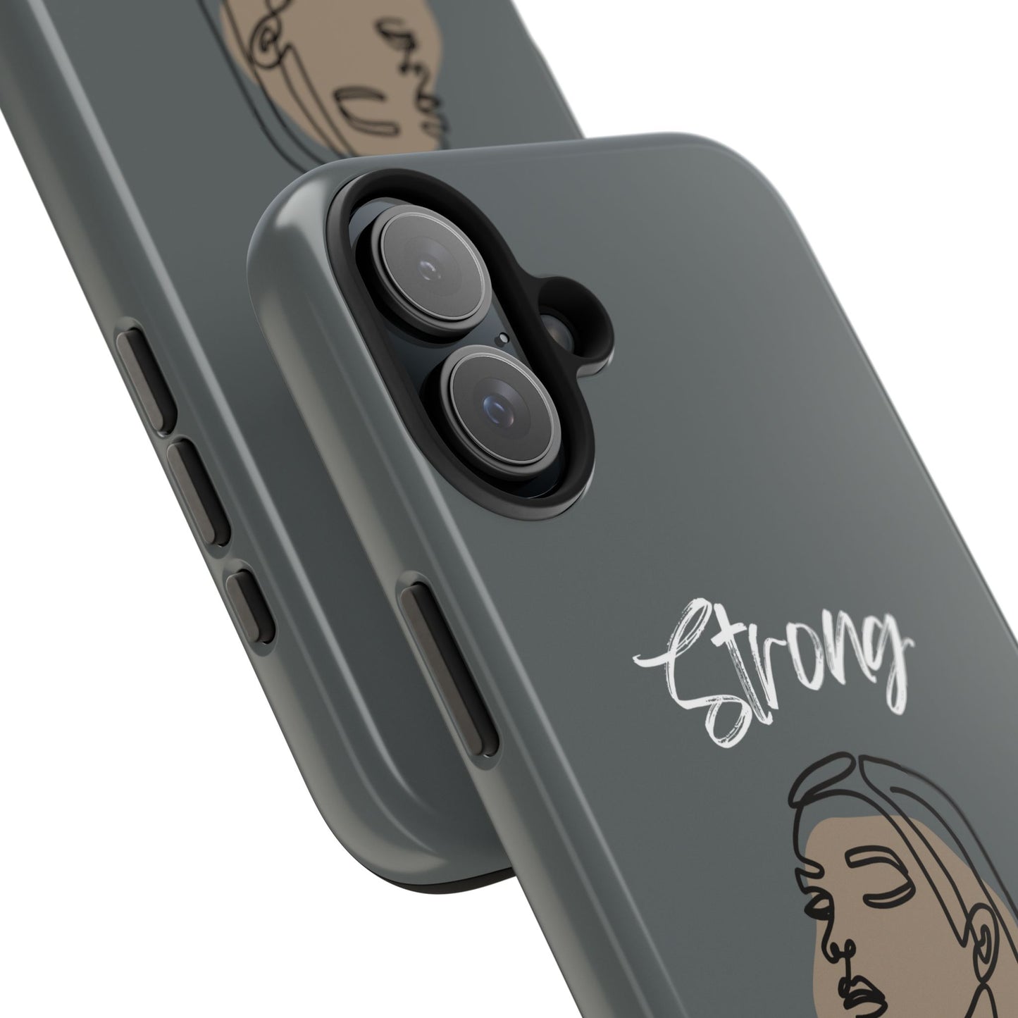 Strong Momma (WL) Tough Phone Cases DARK GREY